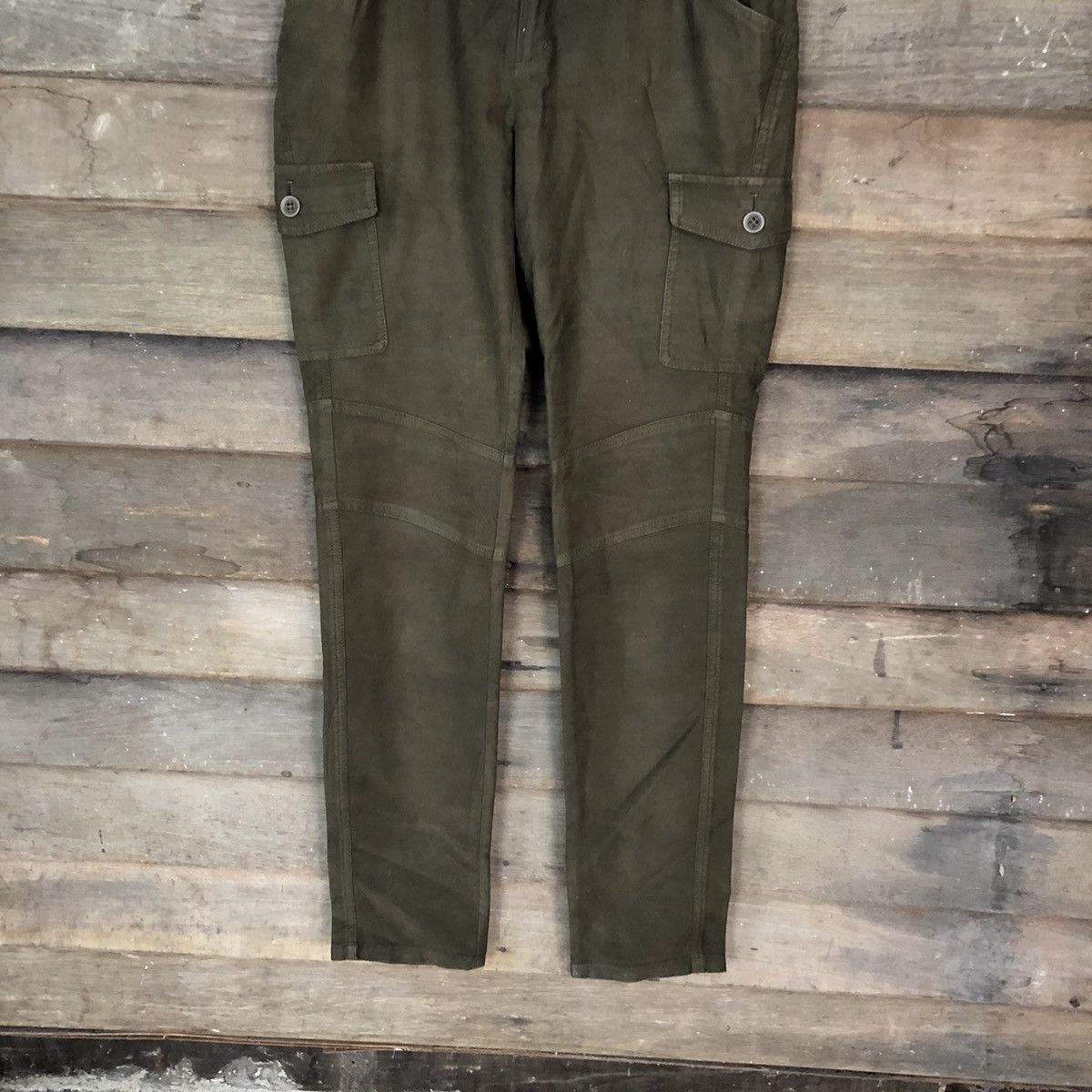 Japanese Brand New Yorkker multipocket tactical Green Cargo Pants #2646 Size US 30 / EU 46 - 3 Thumbnail