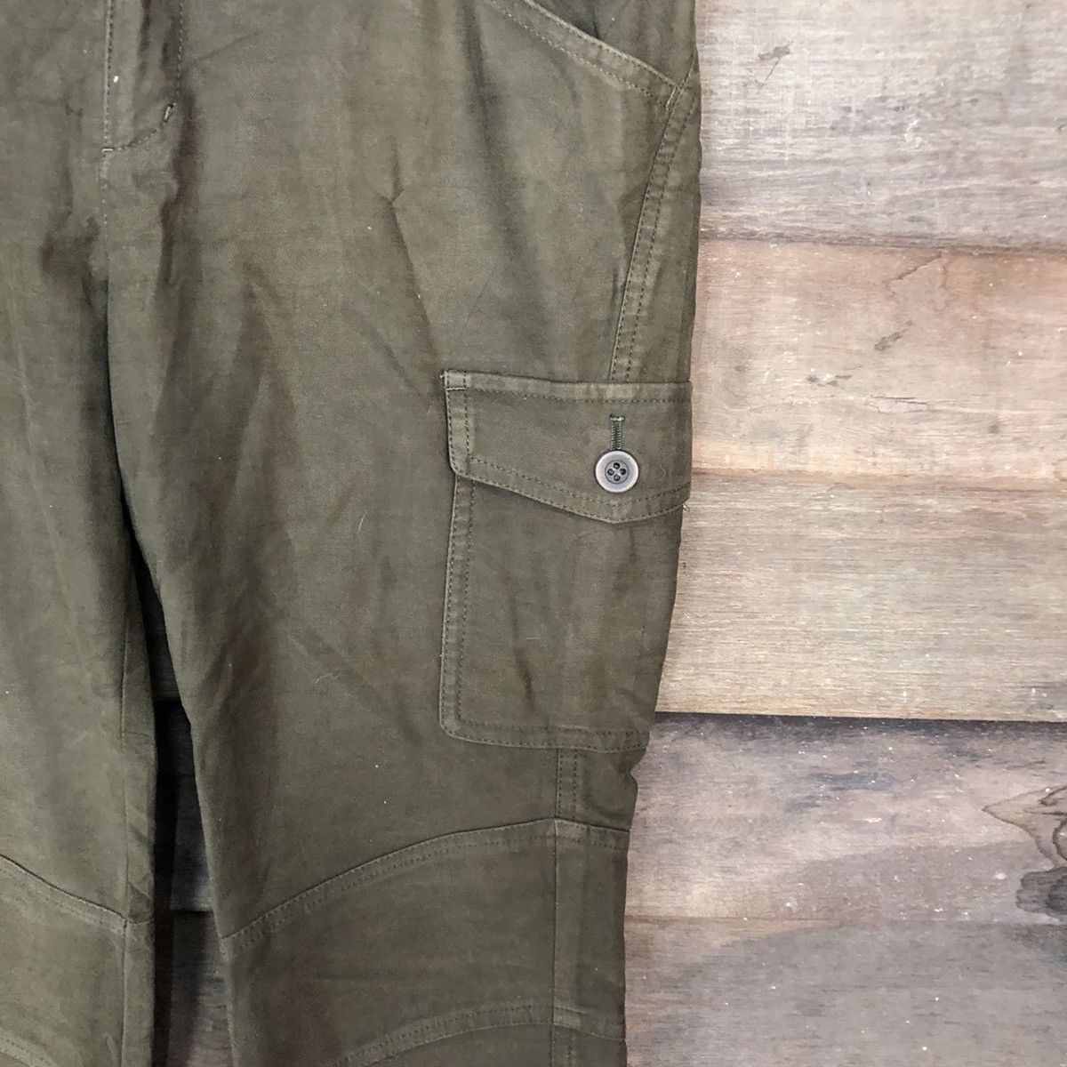Japanese Brand New Yorkker multipocket tactical Green Cargo Pants #2646 Size US 30 / EU 46 - 7 Thumbnail