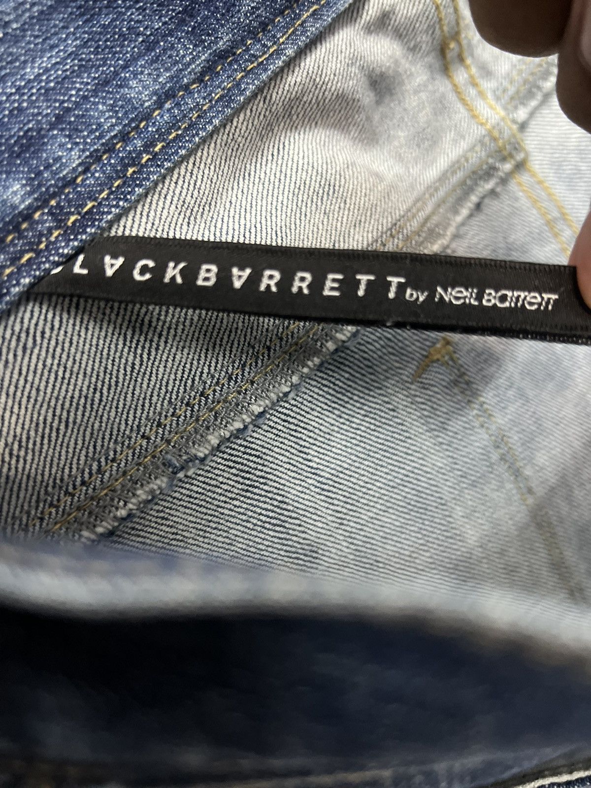 Neil Barrett 🔥BLAKBARRET BY NEIL BARRET DISTRESSED RUGGED DENIM JEANS Size US 32 / EU 48 - 12 Thumbnail
