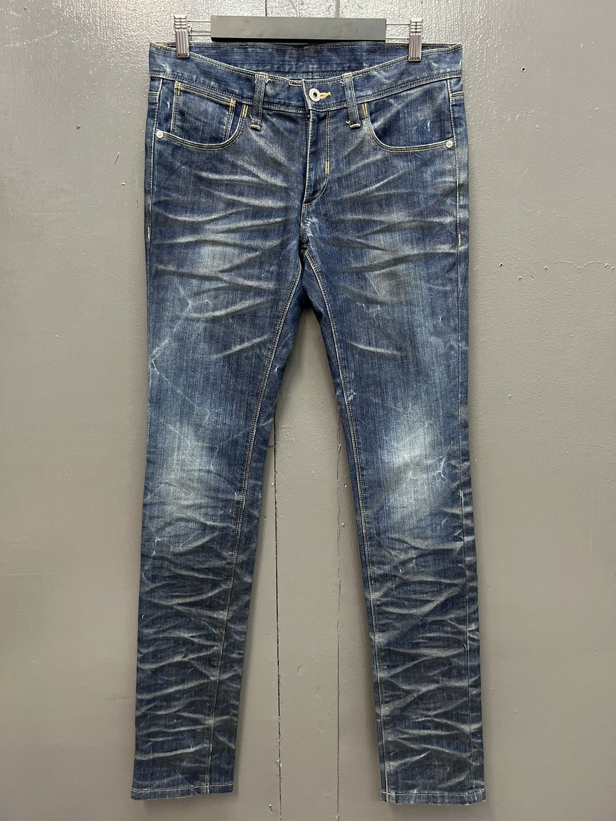 Neil Barrett 🔥BLAKBARRET BY NEIL BARRET DISTRESSED RUGGED DENIM JEANS Size US 32 / EU 48 - 1 Thumbnail