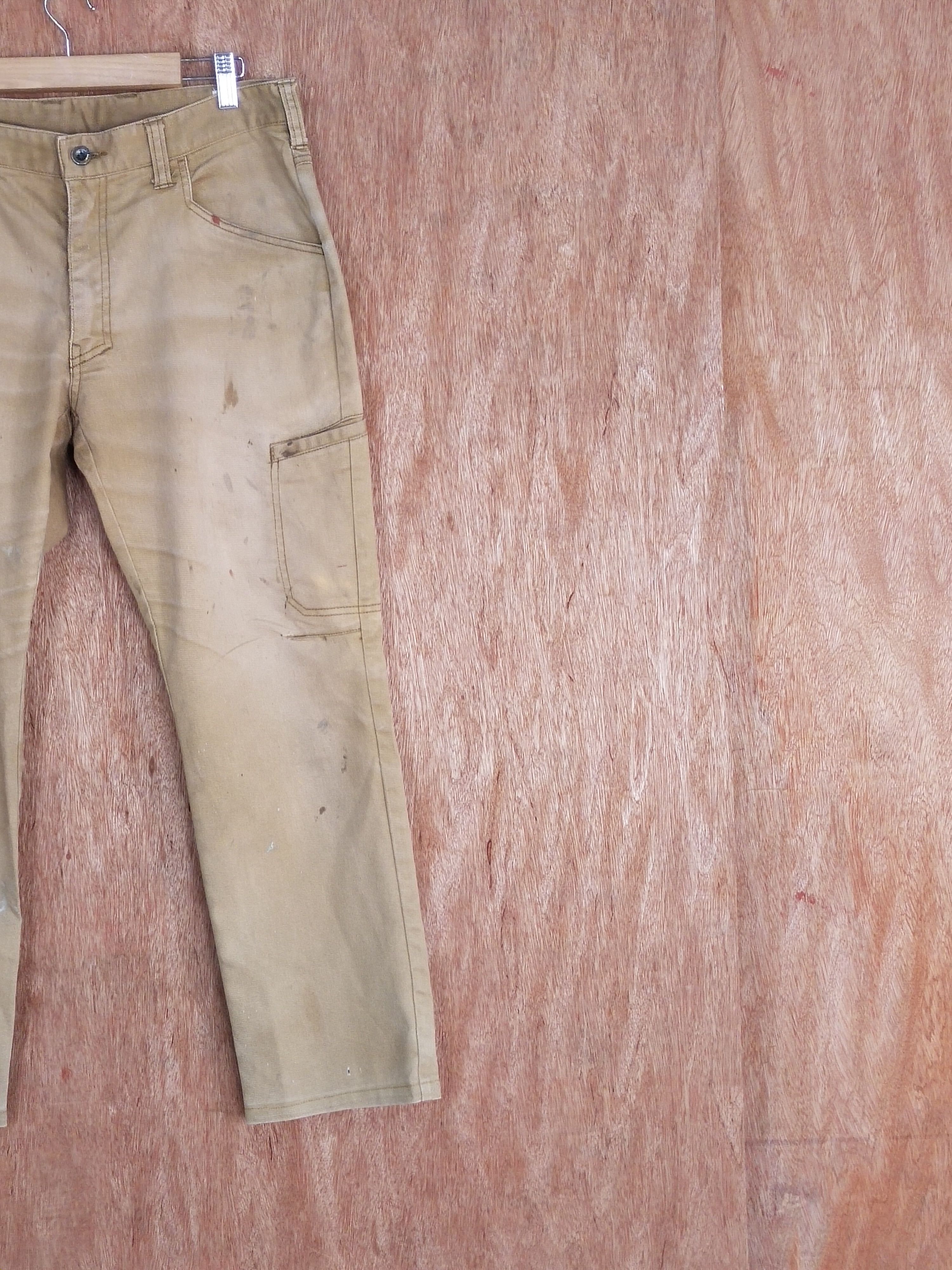 Japanese Brand Fine Assist brown multipocket thrashed cargo pants #S143 Size US 33 - 5 Thumbnail