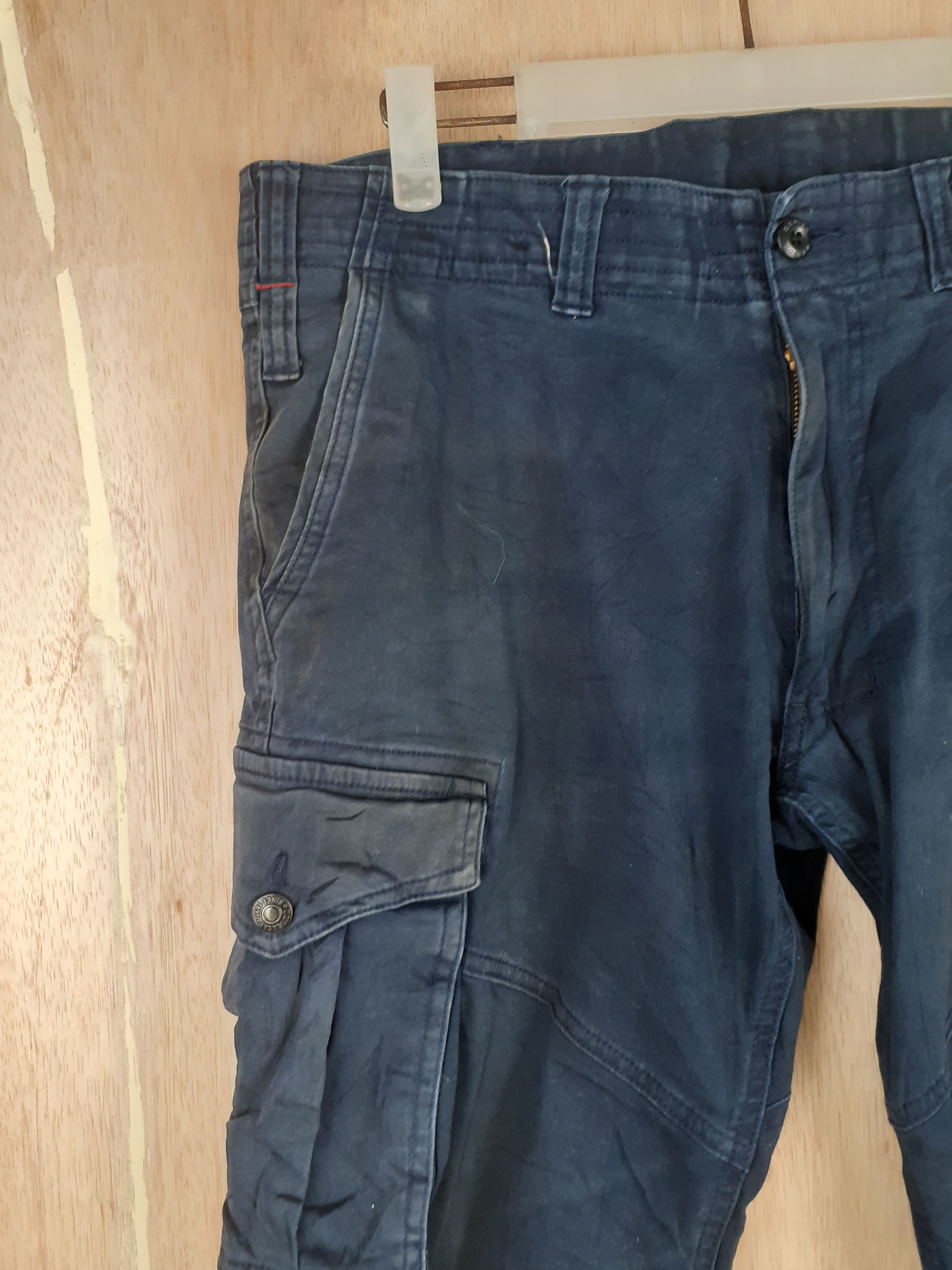 Japanese Brand Geride dark blue multi pocket tactical cargo pant #S233 Size US 32 / EU 48 - 4 Thumbnail