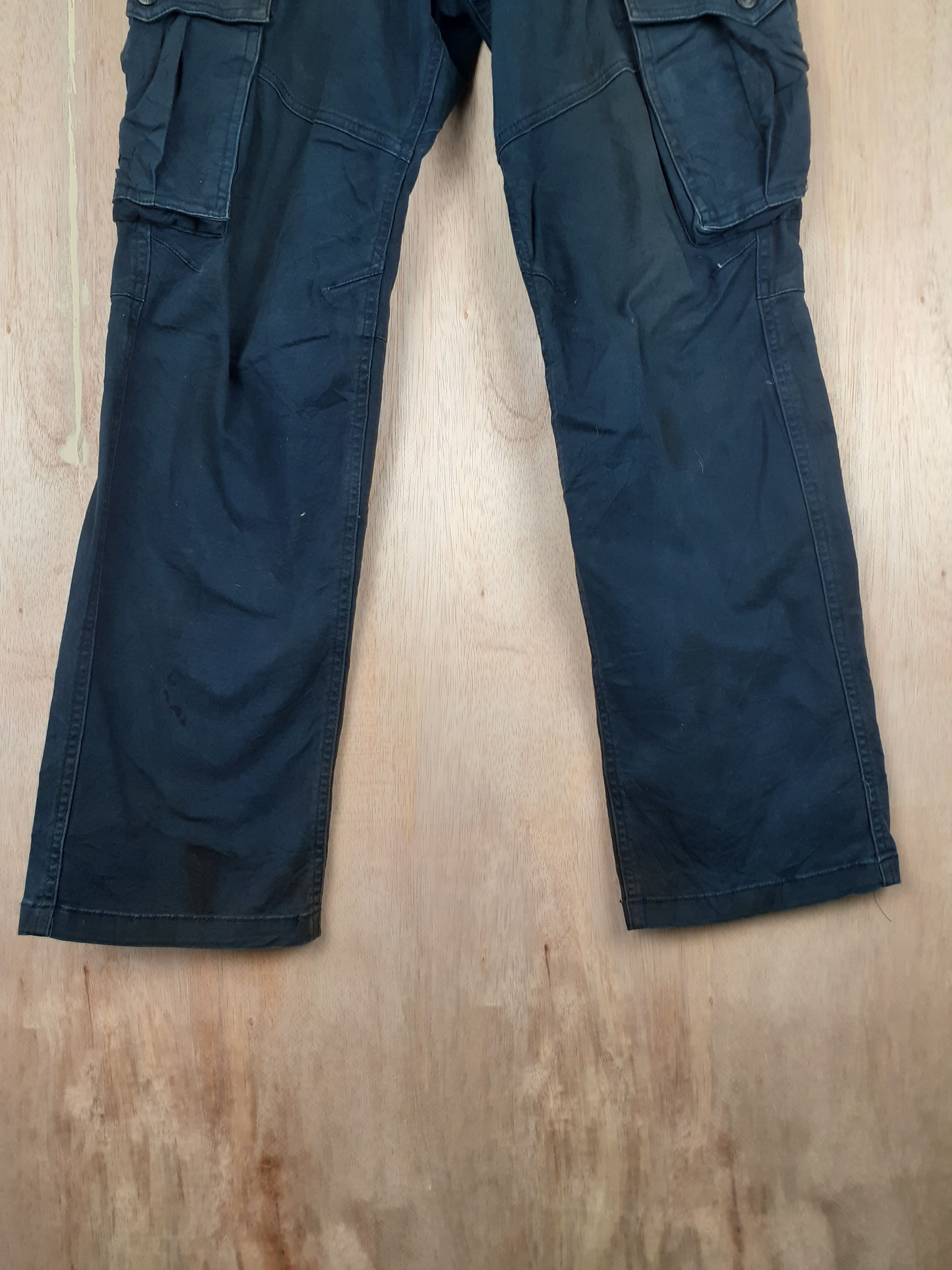 Japanese Brand Geride dark blue multi pocket tactical cargo pant #S233 Size US 32 / EU 48 - 3 Thumbnail