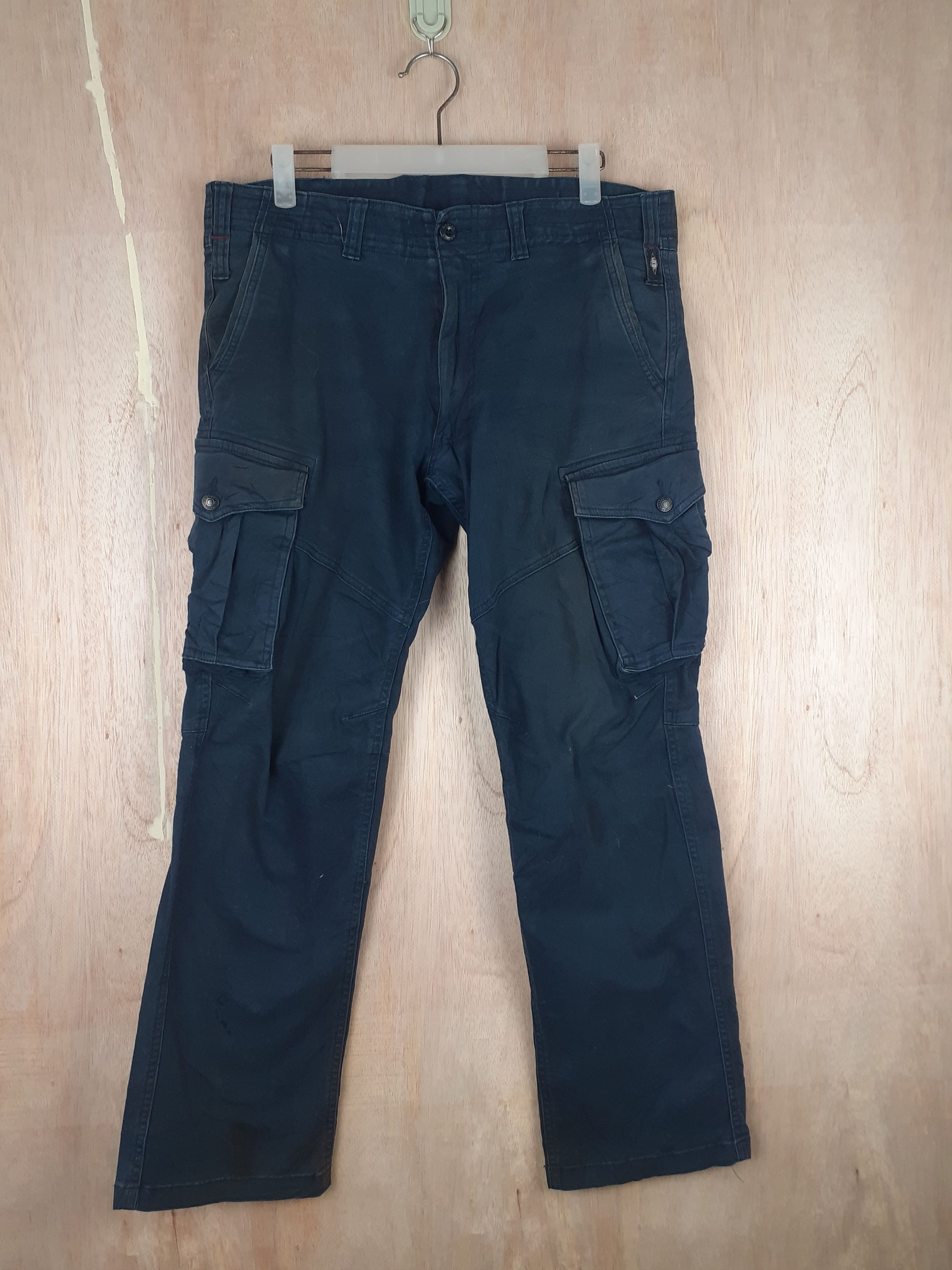 Japanese Brand Geride dark blue multi pocket tactical cargo pant #S233 Size US 32 / EU 48 - 1 Thumbnail