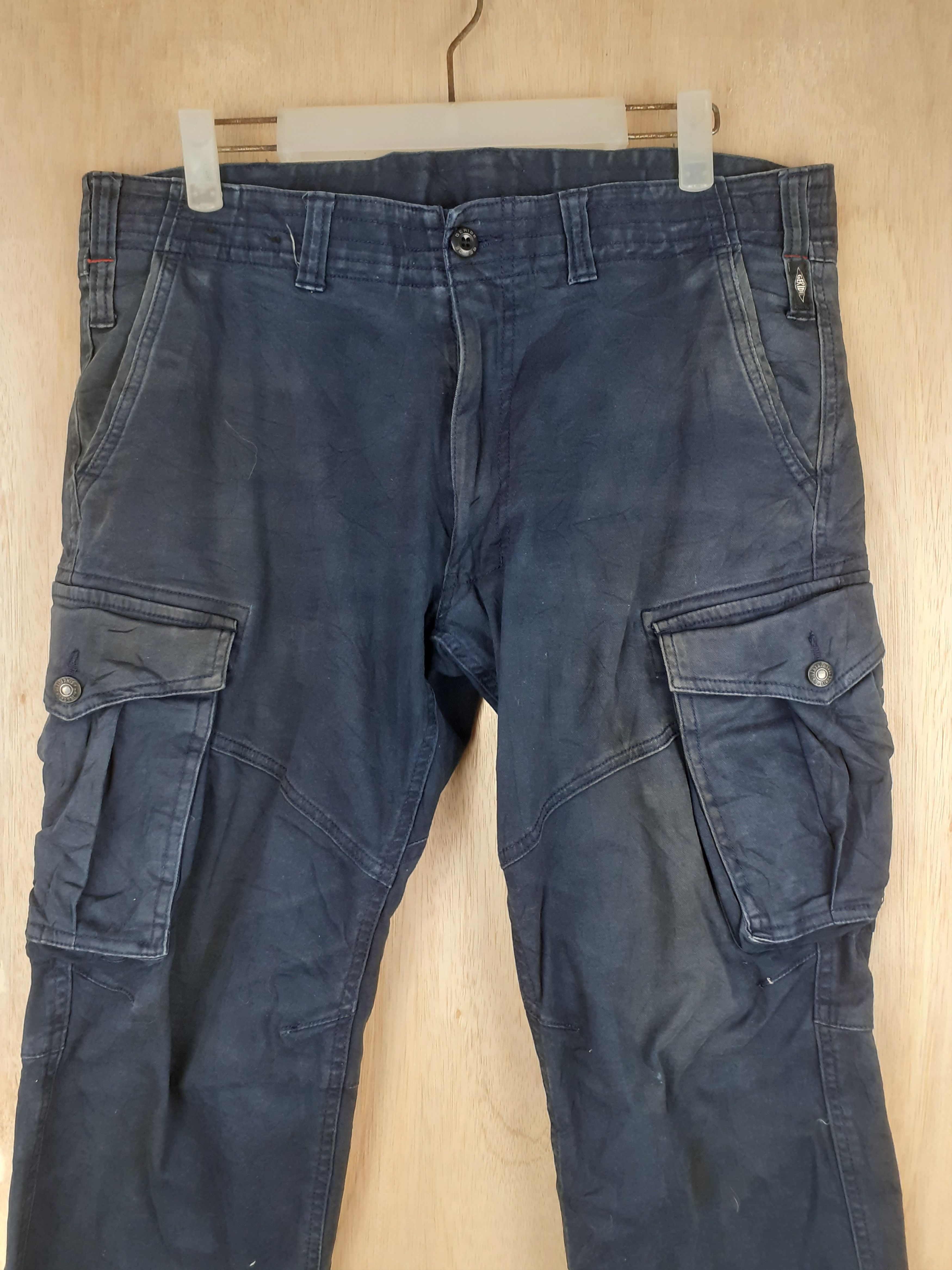 Japanese Brand Geride dark blue multi pocket tactical cargo pant #S233 Size US 32 / EU 48 - 2 Thumbnail