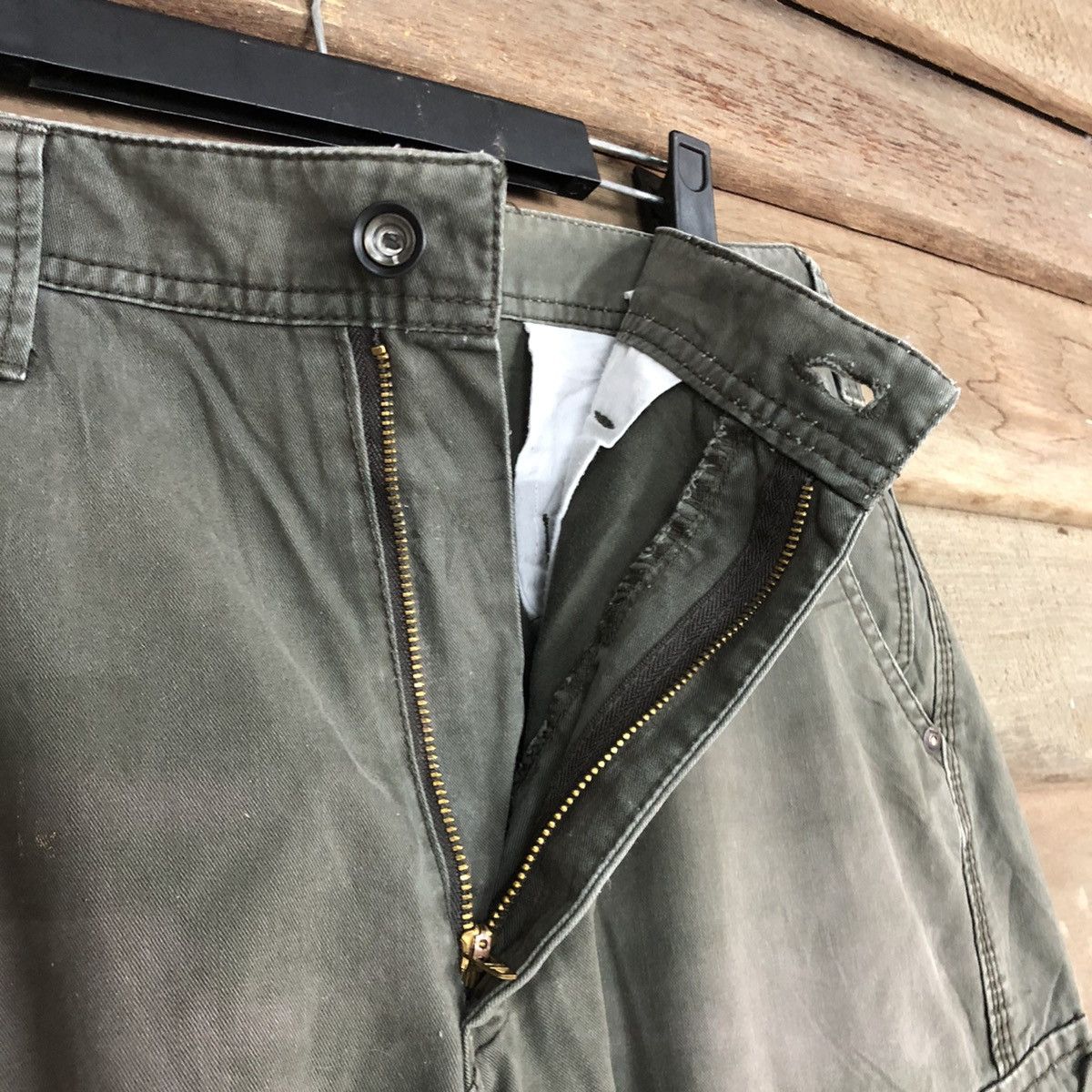 Japanese Brand × StraightFaded DLL Evenriver Grey Faded MUltipocket Cargo Pants #c695 Size US 31 - 7 Thumbnail