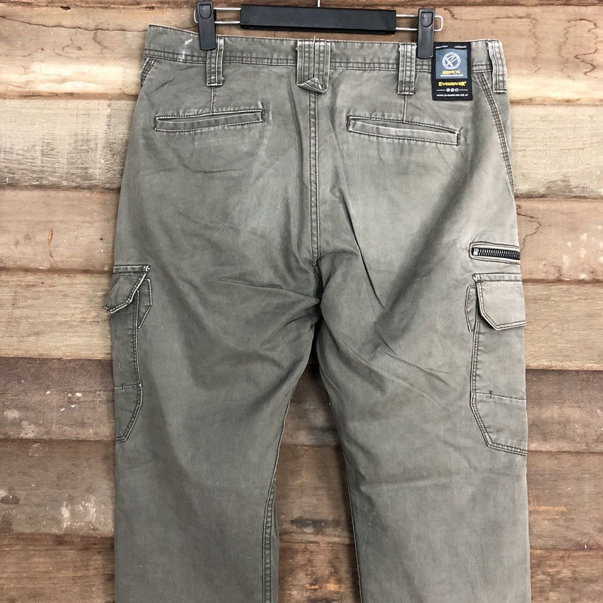 Japanese Brand × StraightFaded DLL Evenriver Grey Faded MUltipocket Cargo Pants #c695 Size US 31 - 9 Thumbnail