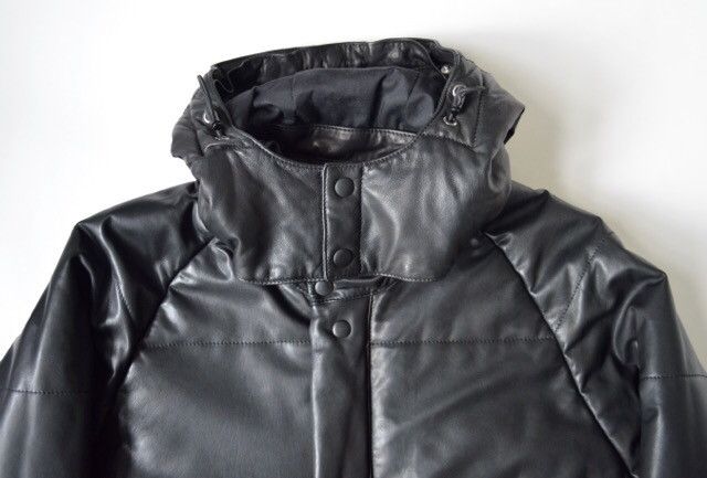 Our Legacy Black Leather Puffer Jacket Size US M / EU 48-50 / 2 - 2 Thumbnail