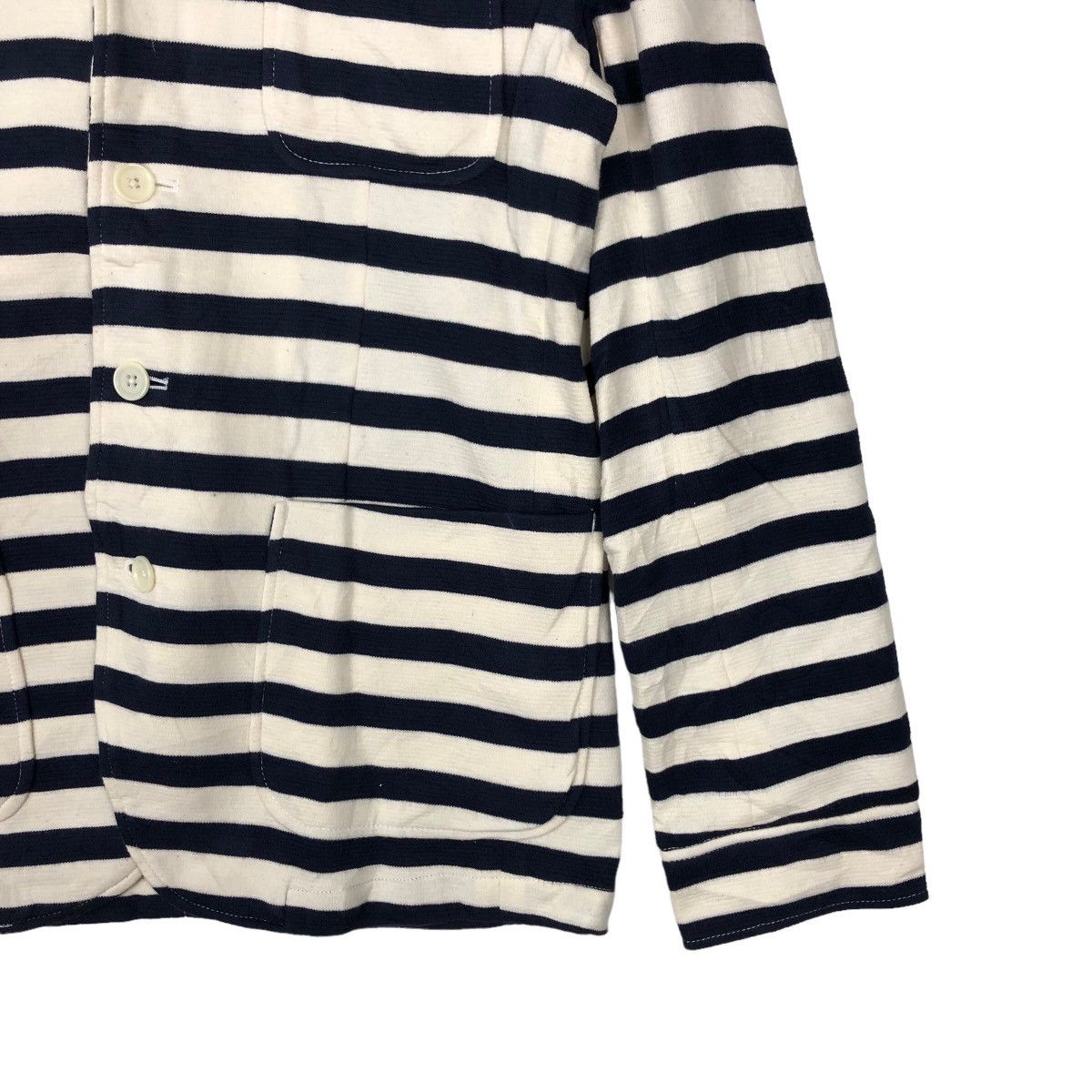 Issey Miyake VINTAGE GENERAL SUPPLY SHIPS STRIPED JACKET ISSEY MIYAKE Size US L / EU 52-54 / 3 - 4 Thumbnail