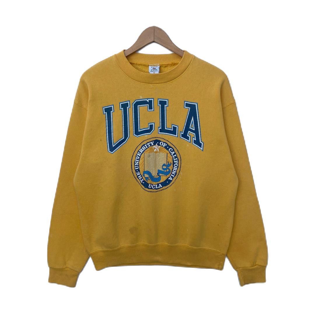 Vintage on sale UCLA University Of California Los Angeles Sweatshirt Crewneck Big Logo Spellout Pullover Jumper Sweater University College