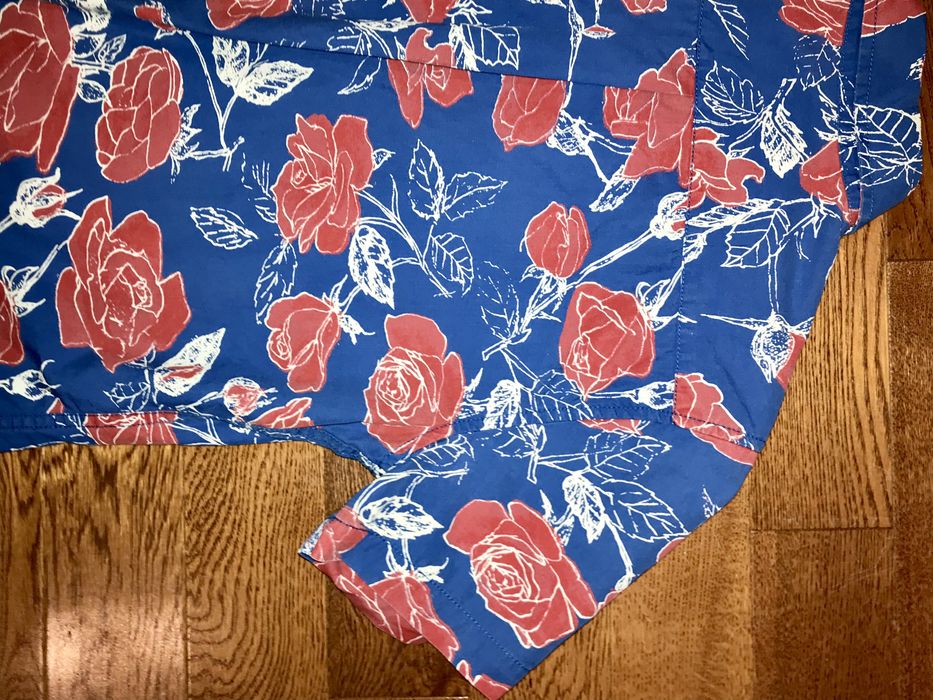 obey-obey-blue-and-red-roses-button-up-shirt-grailed