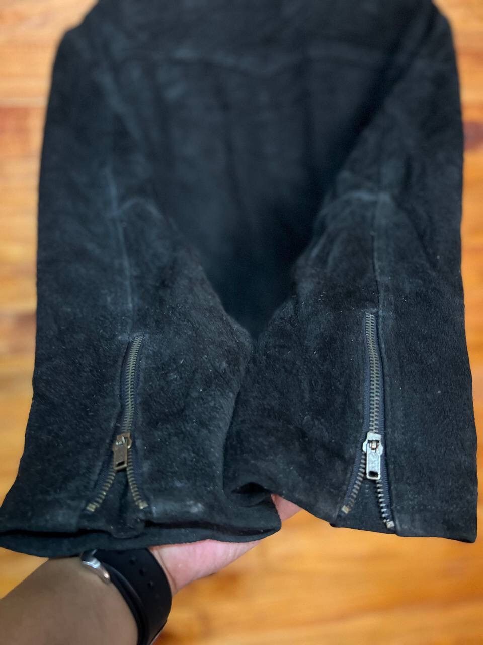 Leather VINTAGE SUEDE LEATHER BIKER JACKET Size US M / EU 48-50 / 2 - 9 Thumbnail