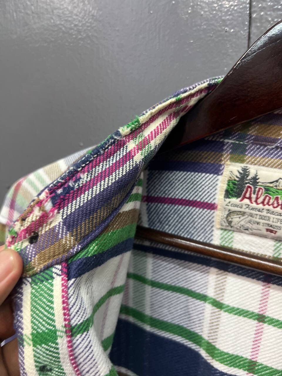 Levi's Vintage Clothing VINTAGE ALASKA LEVIS FINEST VACATIONLAND FLANNEL Size US L / EU 52-54 / 3 - 11 Thumbnail