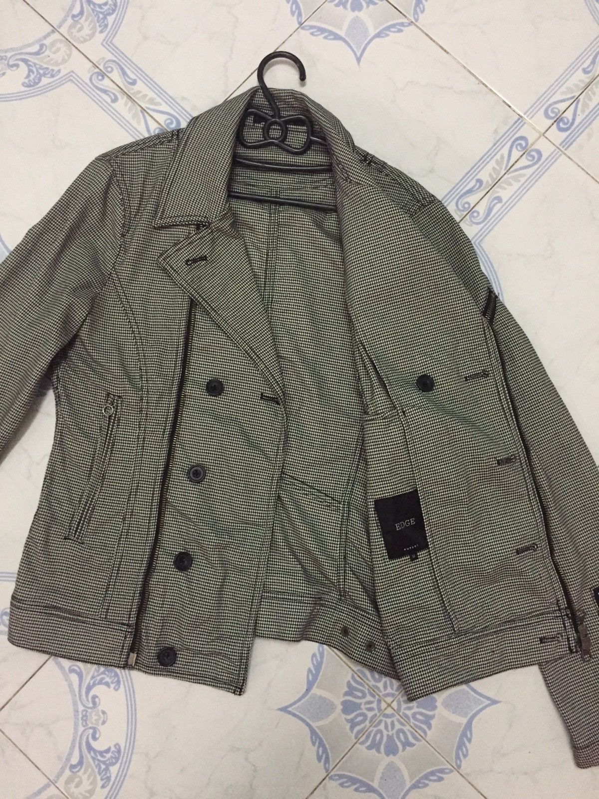 Japanese Brand Edge Rupert Double Collar Zipper Sleeve Jacket Size US M / EU 48-50 / 2 - 11 Thumbnail