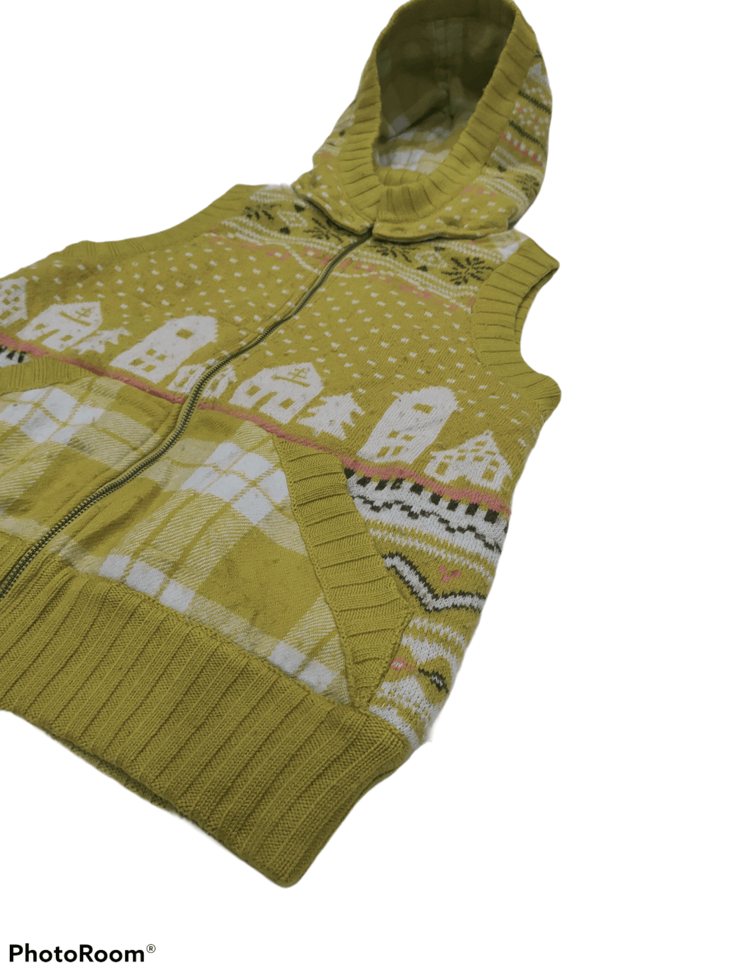 Issey Miyake VINTAGE NE-NET ISSEY MIYAKE WOOL KNITTED HOODED VEST Size US S / EU 44-46 / 1 - 3 Thumbnail