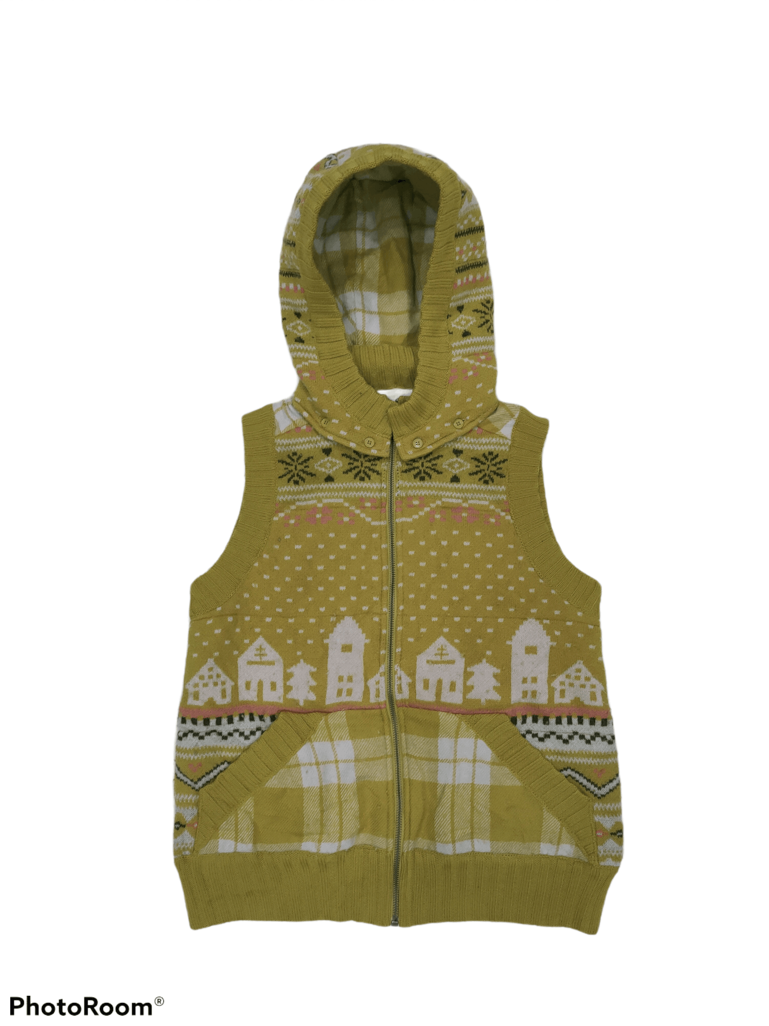 Issey Miyake VINTAGE NE-NET ISSEY MIYAKE WOOL KNITTED HOODED VEST Size US S / EU 44-46 / 1 - 1 Thumbnail