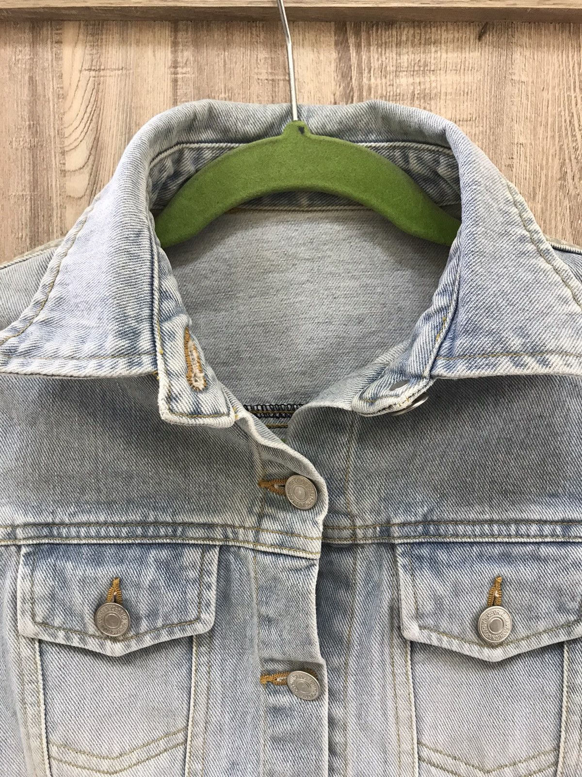 Vintage Unbranded Ladies Petite Denim Jacket Size XS / US 0-2 / IT 36-38 - 3 Thumbnail