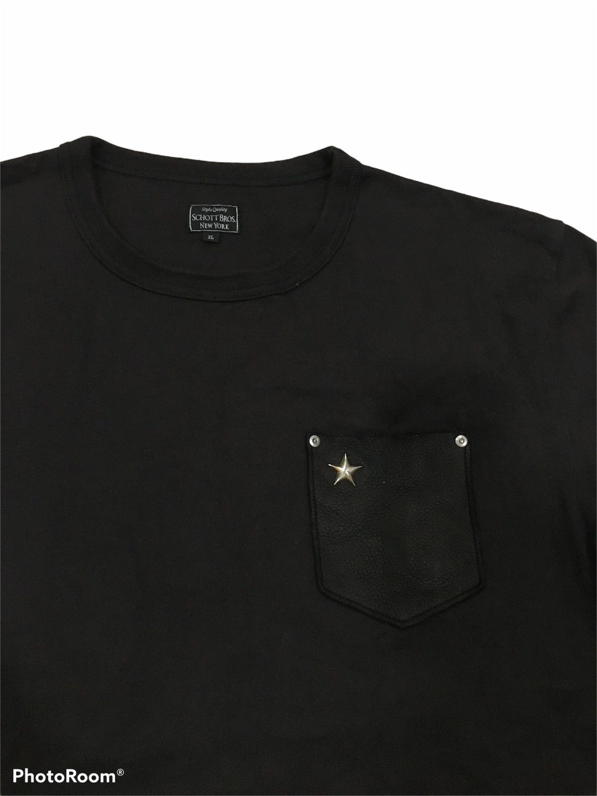 Schott Schott Long Sleeve Leather Pocket Spiked Stat Size US L / EU 52-54 / 3 - 1 Thumbnail