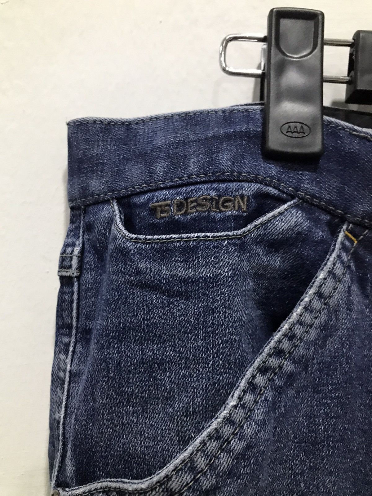 Japanese Brand Distressed TS Design multipocket cargo denim jean Size US 34 / EU 50 - 8 Thumbnail
