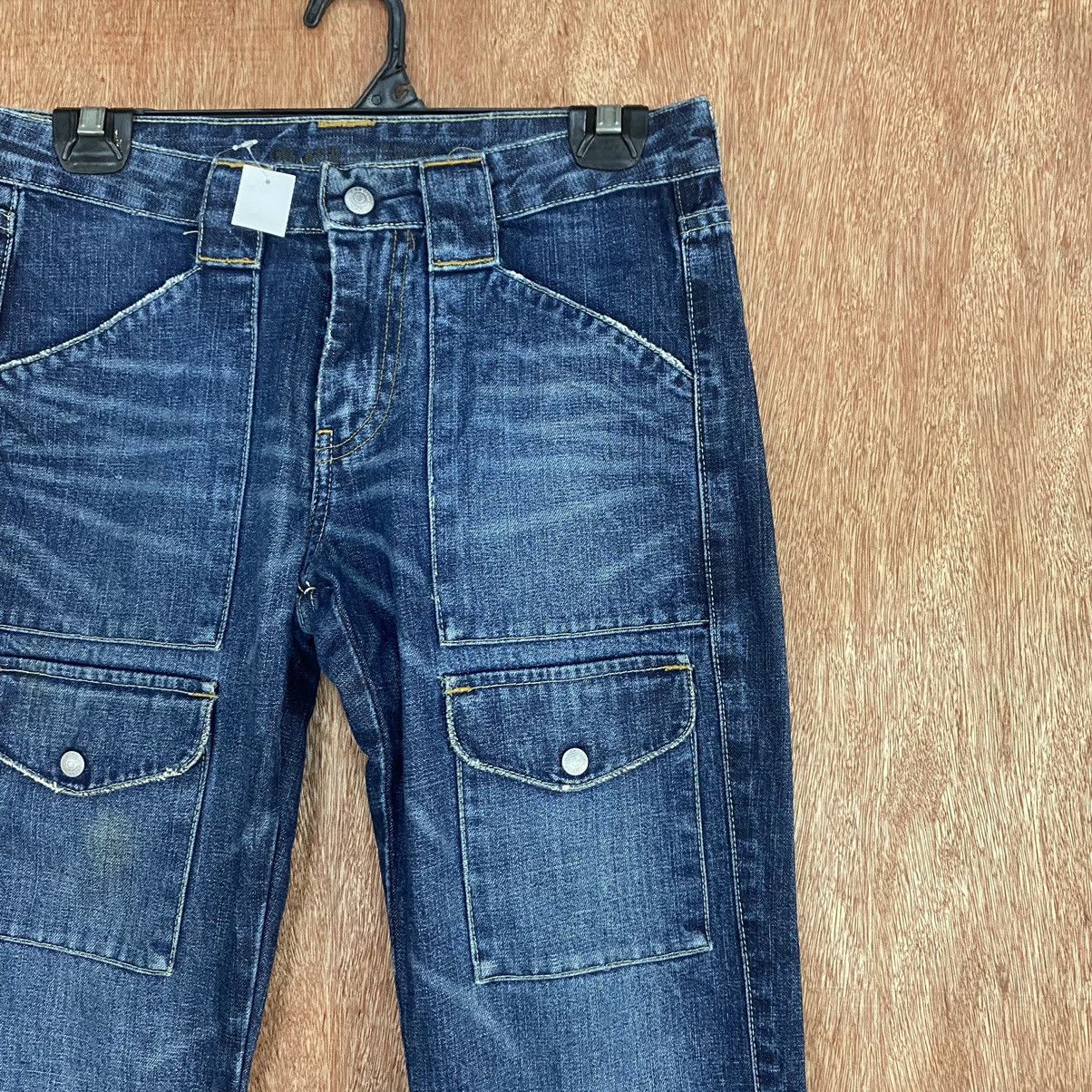 Japanese Brand DLL Tanker Zip Blue Denim multipocket japan Pants #1916 Size 26" / US 2 / IT 38 - 5 Thumbnail