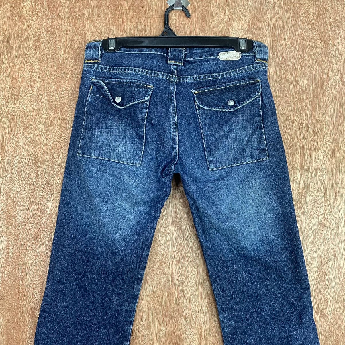 Japanese Brand DLL Tanker Zip Blue Denim multipocket japan Pants #1916 Size 26" / US 2 / IT 38 - 11 Thumbnail
