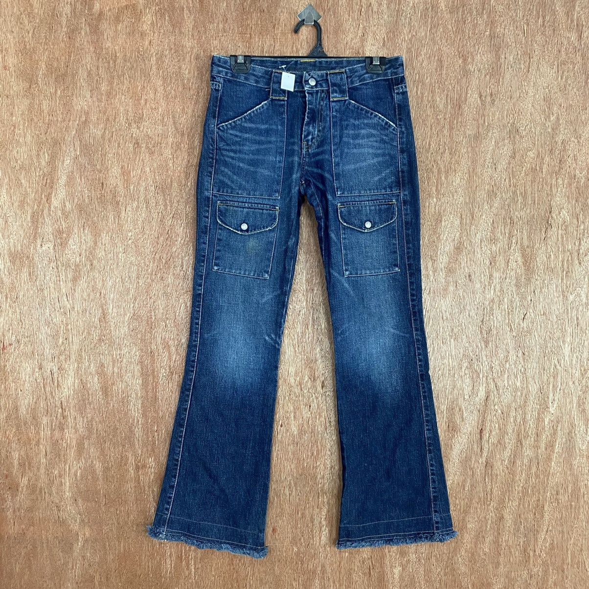 Japanese Brand DLL Tanker Zip Blue Denim multipocket japan Pants #1916 Size 26" / US 2 / IT 38 - 1 Thumbnail