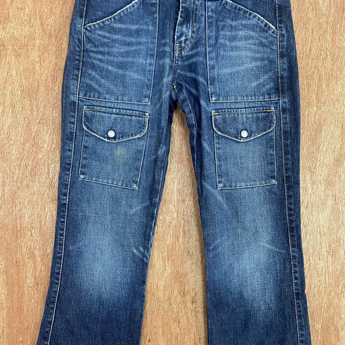 Japanese Brand DLL Tanker Zip Blue Denim multipocket japan Pants #1916 Size 26" / US 2 / IT 38 - 4 Thumbnail