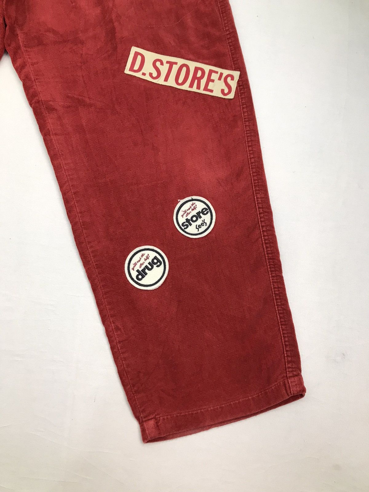 Japanese Brand Drug Store’s Patches label Red Corduroy Pant Size US 33 - 3 Thumbnail