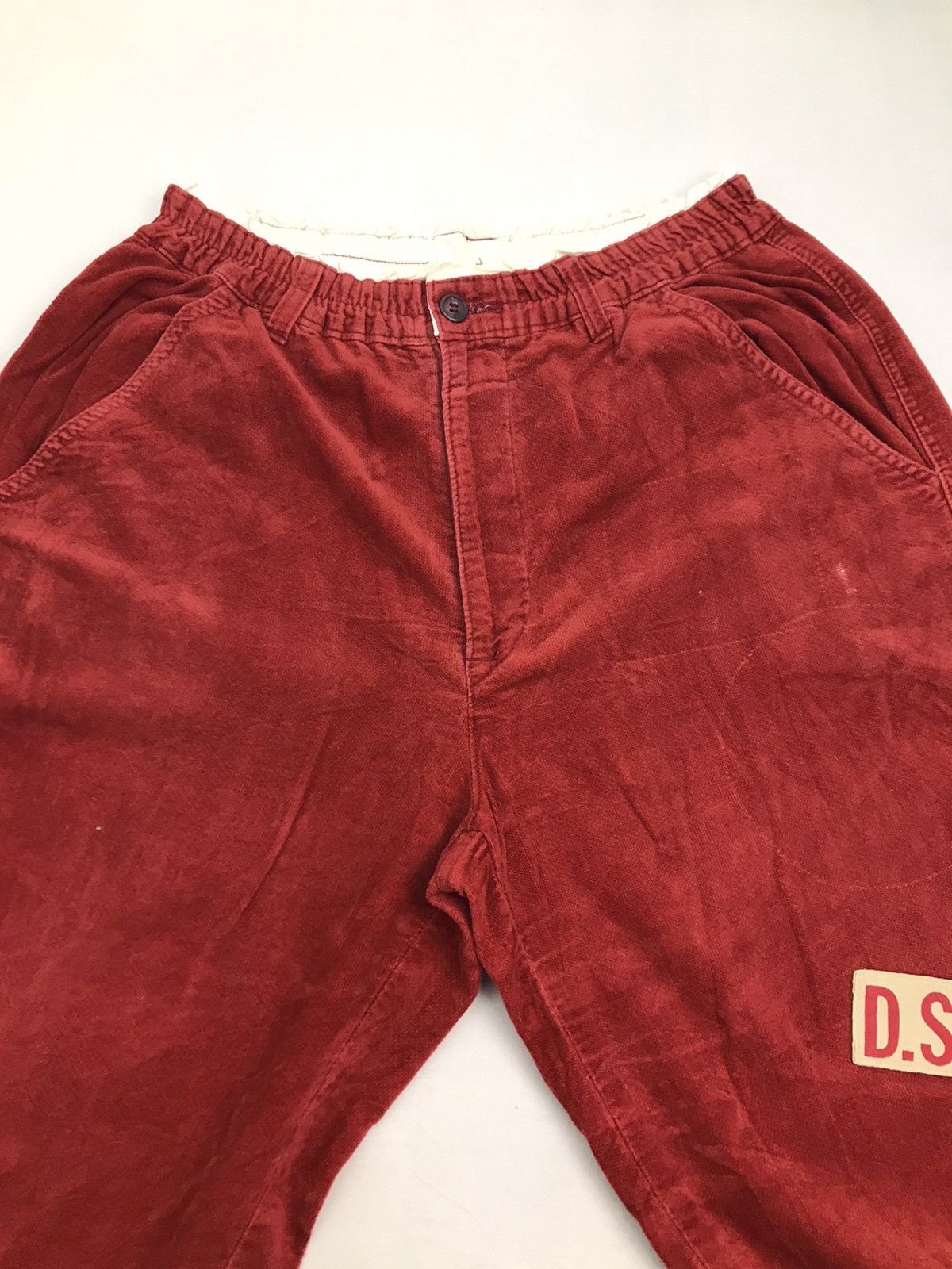 Japanese Brand Drug Store’s Patches label Red Corduroy Pant Size US 33 - 7 Thumbnail