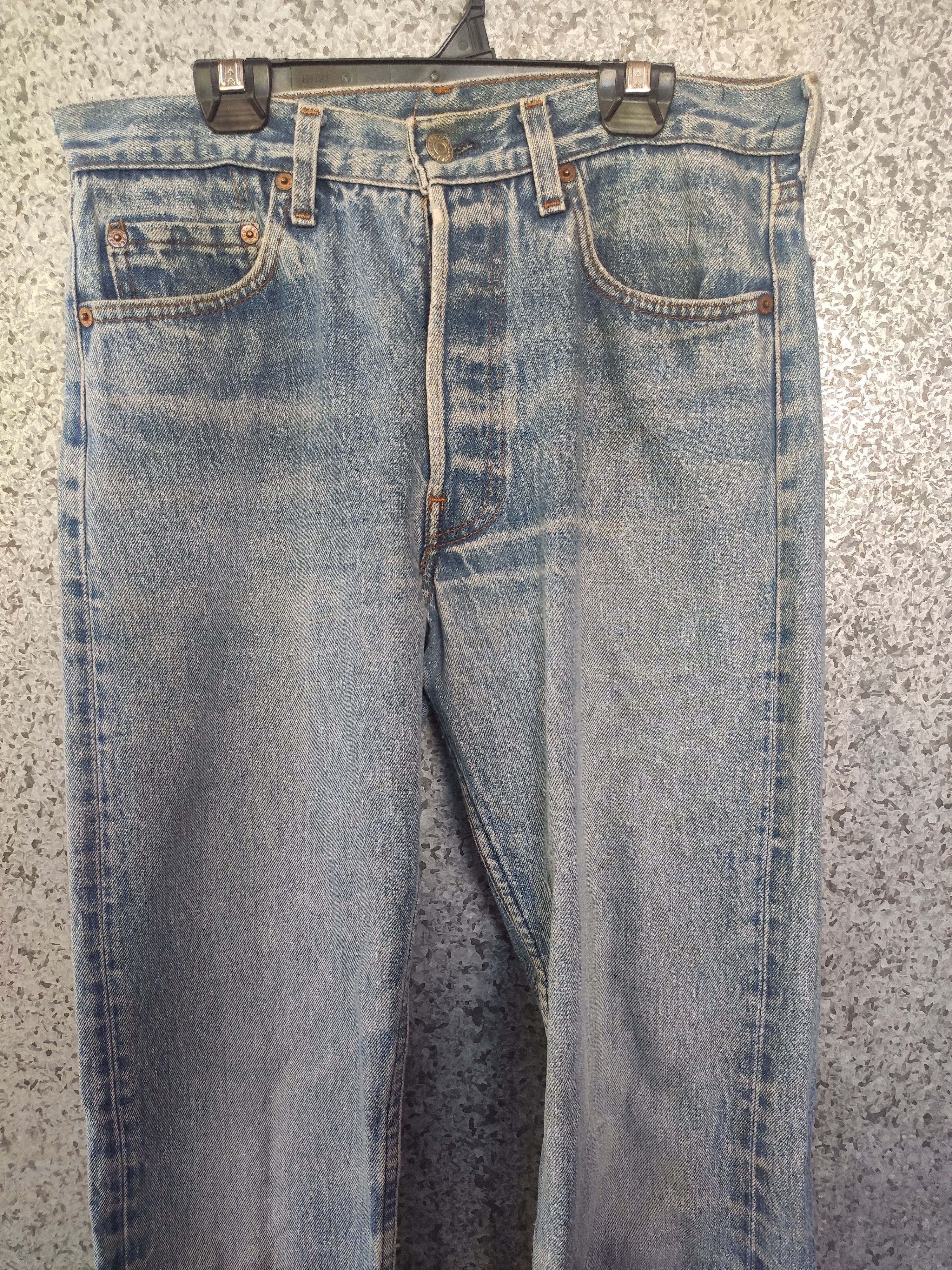 Levi's Rare Vtg 90s Vintage Levis 501 jeans X Geronimo Apache denim Size US 31 - 2 Thumbnail