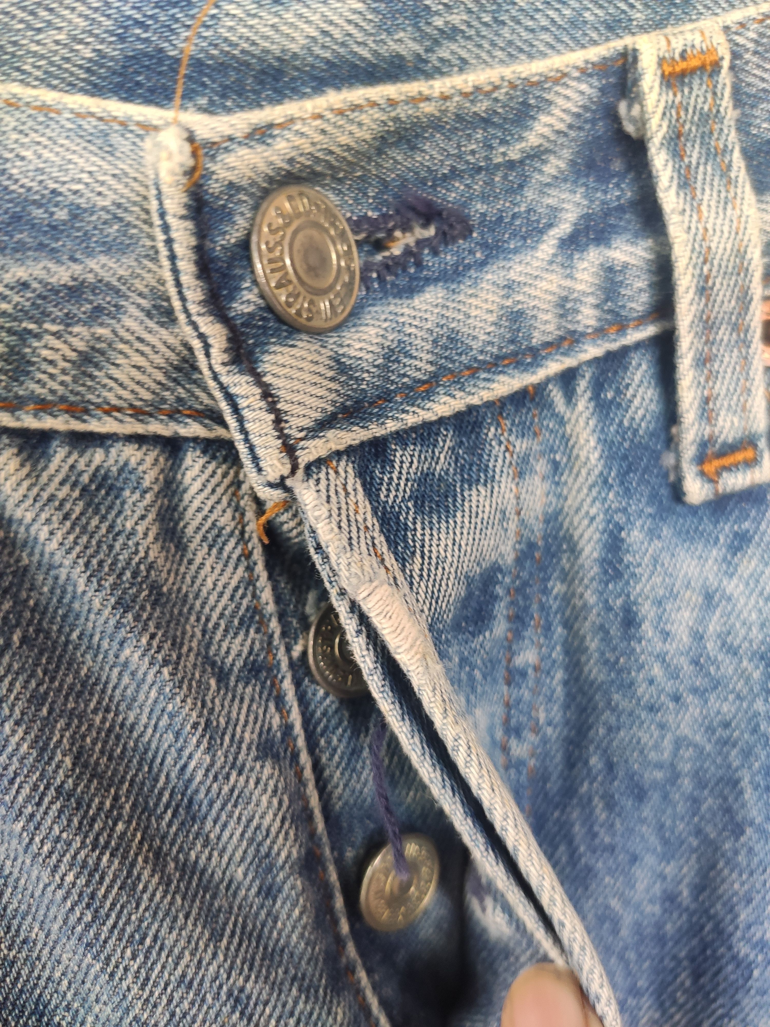 Levi's Rare Vtg 90s Vintage Levis 501 jeans X Geronimo Apache denim Size US 31 - 4 Thumbnail