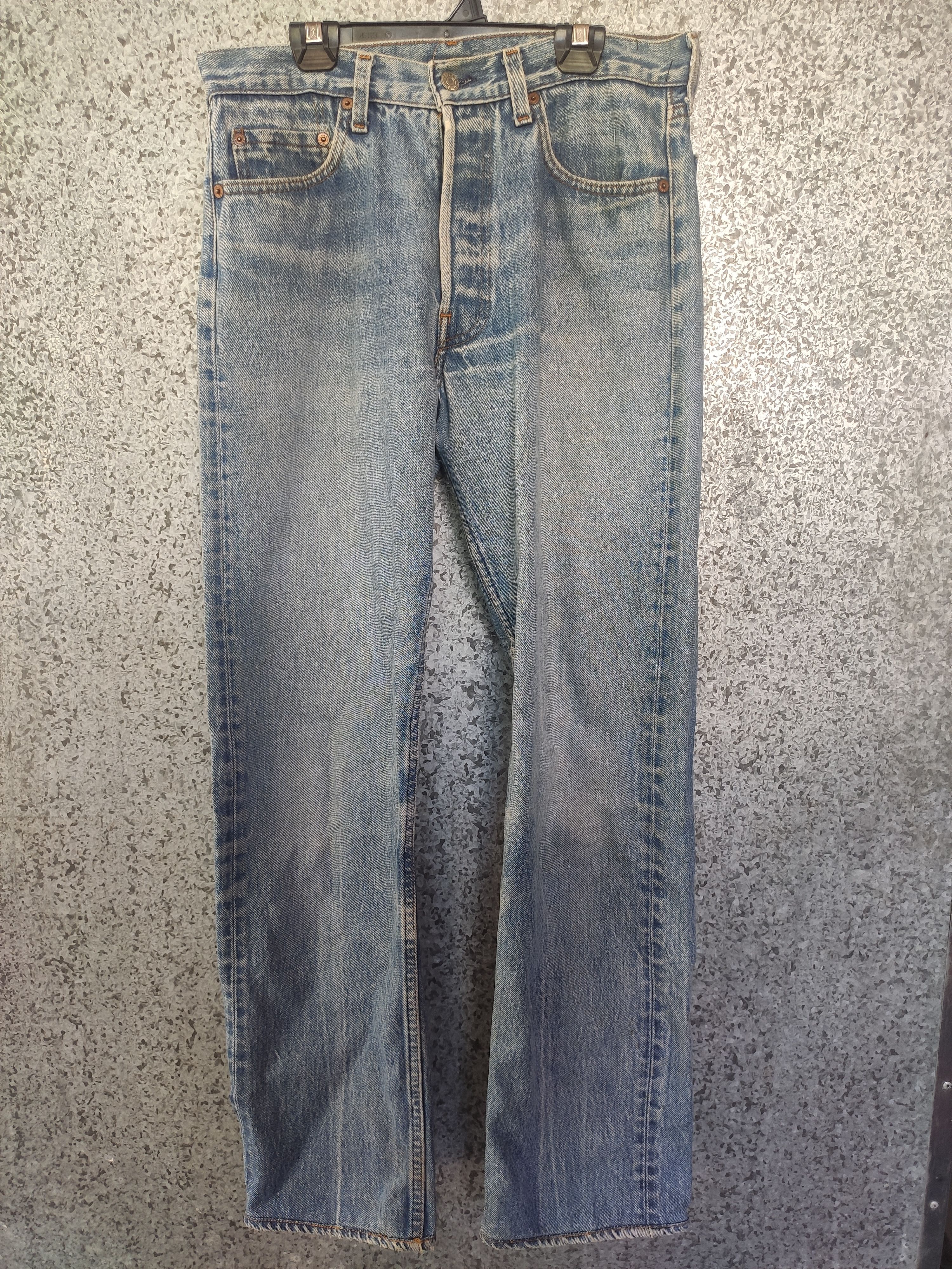 Levi's Rare Vtg 90s Vintage Levis 501 jeans X Geronimo Apache denim Size US 31 - 3 Thumbnail