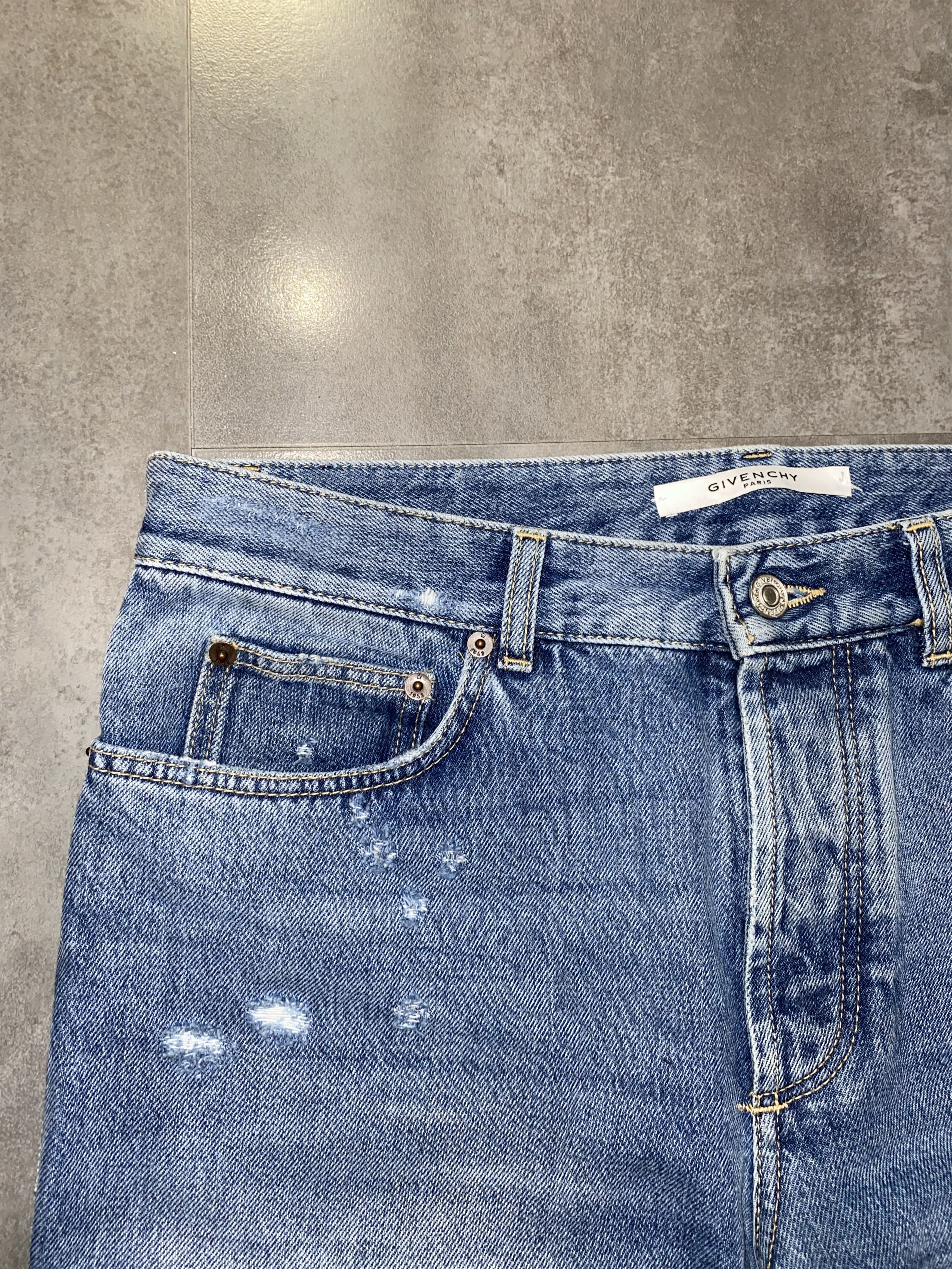 Givenchy Givenchy Tisci Era Distressed Light Indigo Denim Pants Size US 32 / EU 48 - 7 Thumbnail