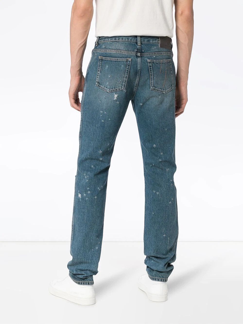 Givenchy Givenchy Tisci Era Distressed Light Indigo Denim Pants Size US 32 / EU 48 - 2 Thumbnail