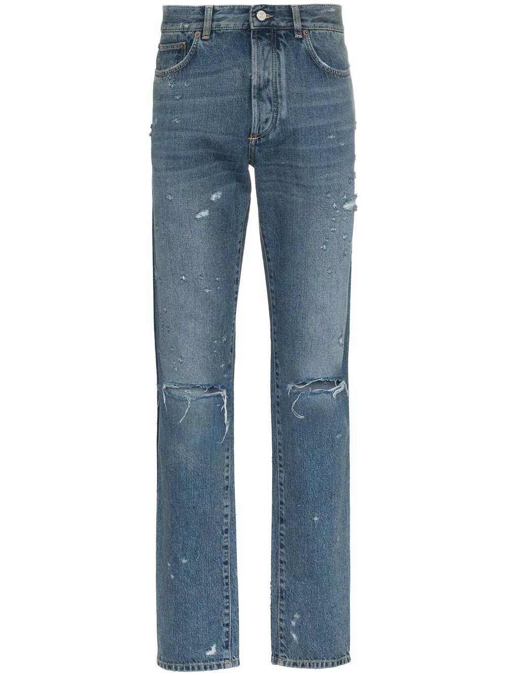 Givenchy Givenchy Tisci Era Distressed Light Indigo Denim Pants Size US 32 / EU 48 - 3 Thumbnail