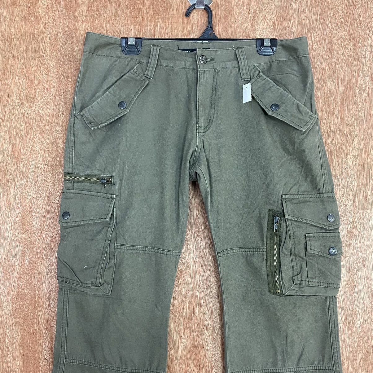 Japanese Brand Root & Three Style multipocket utility Cargo Pants #1911DL Size 32" / US 10 / IT 46 - 2 Thumbnail