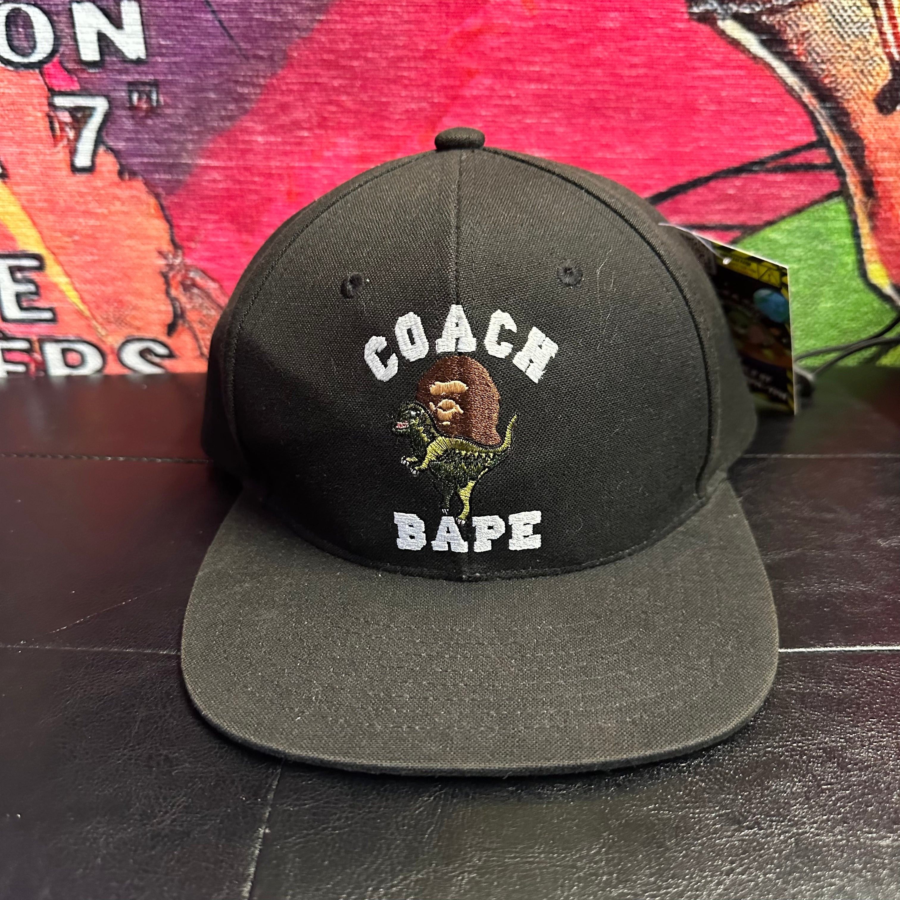 image of Bape x Coach Baseball Cap in Black, Men's