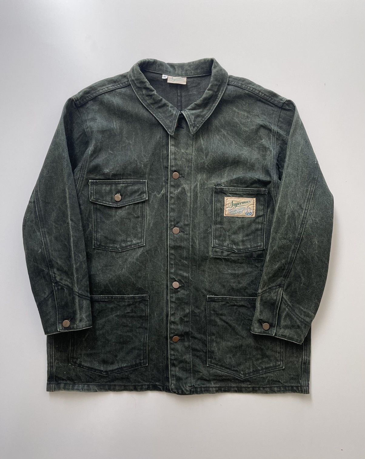 Vintage Vintage Supermax Dyed Chore jacket USA Size US XL / EU 56 / 4 - 4 Thumbnail