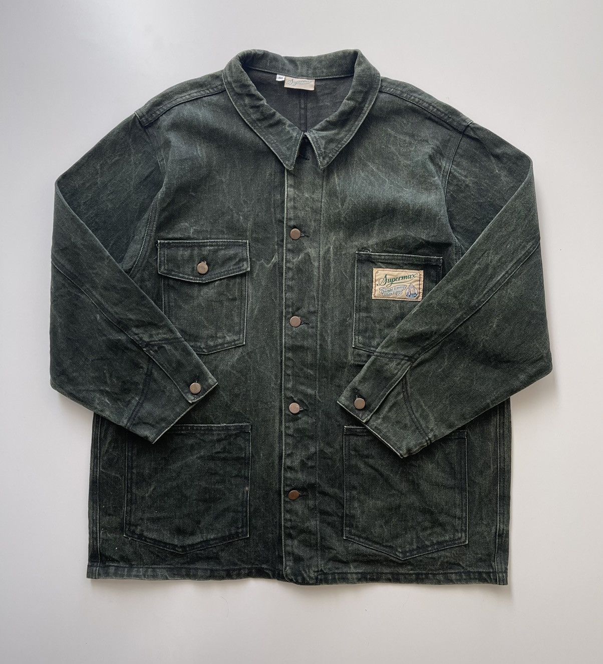 Vintage Vintage Supermax Dyed Chore jacket USA Size US XL / EU 56 / 4 - 2 Thumbnail