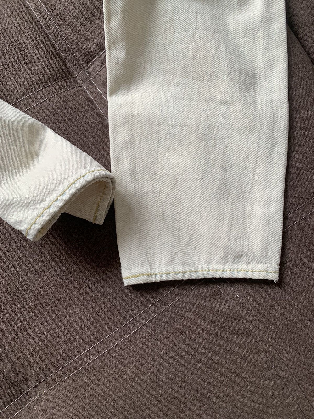 Levi's Blue Wash Levi's 501CT Acidwash Distressed Denim Beige/Blue Size US 32 / EU 48 - 9 Thumbnail