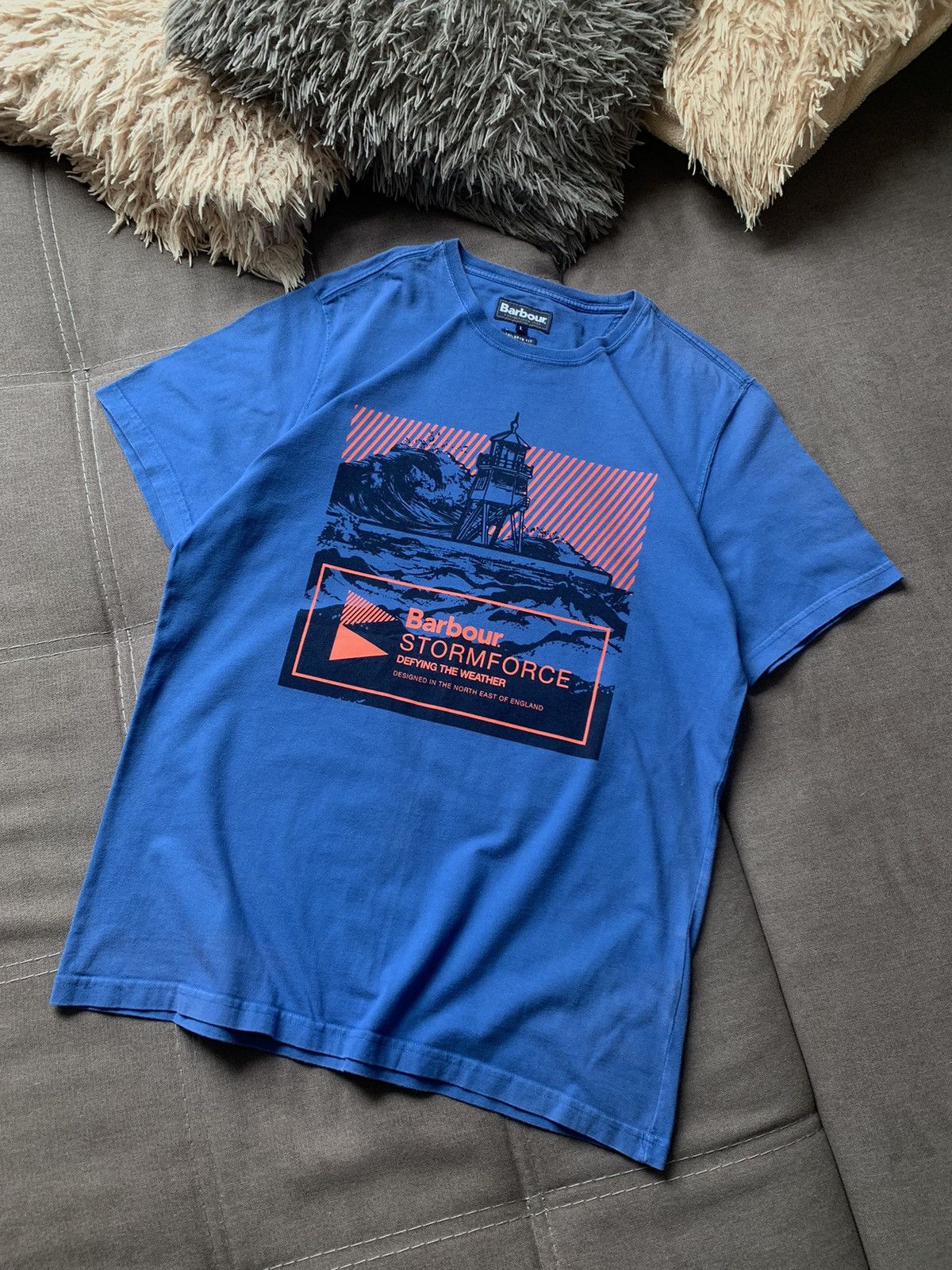 Barbour Vintage Barbour StormForce MTS0639BL26 T-shirts Size US L / EU 52-54 / 3 - 2 Thumbnail