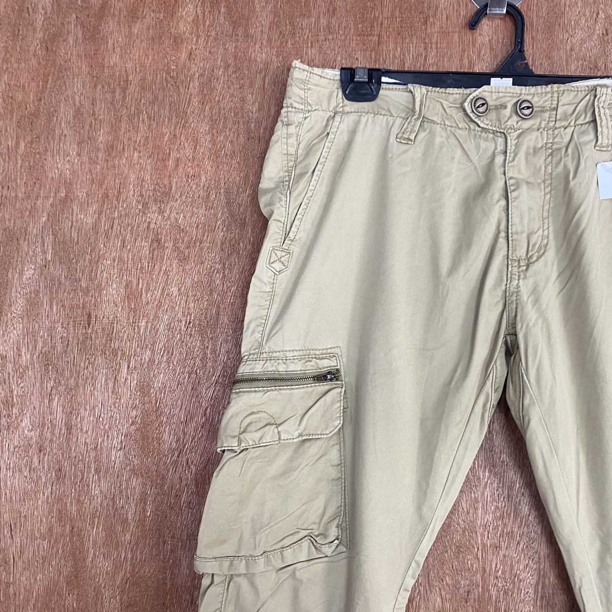 Japanese Brand DLL X'tyle Light twist Brown Multipocket CArgo Pants #1920 Size US 30 / EU 46 - 5 Thumbnail