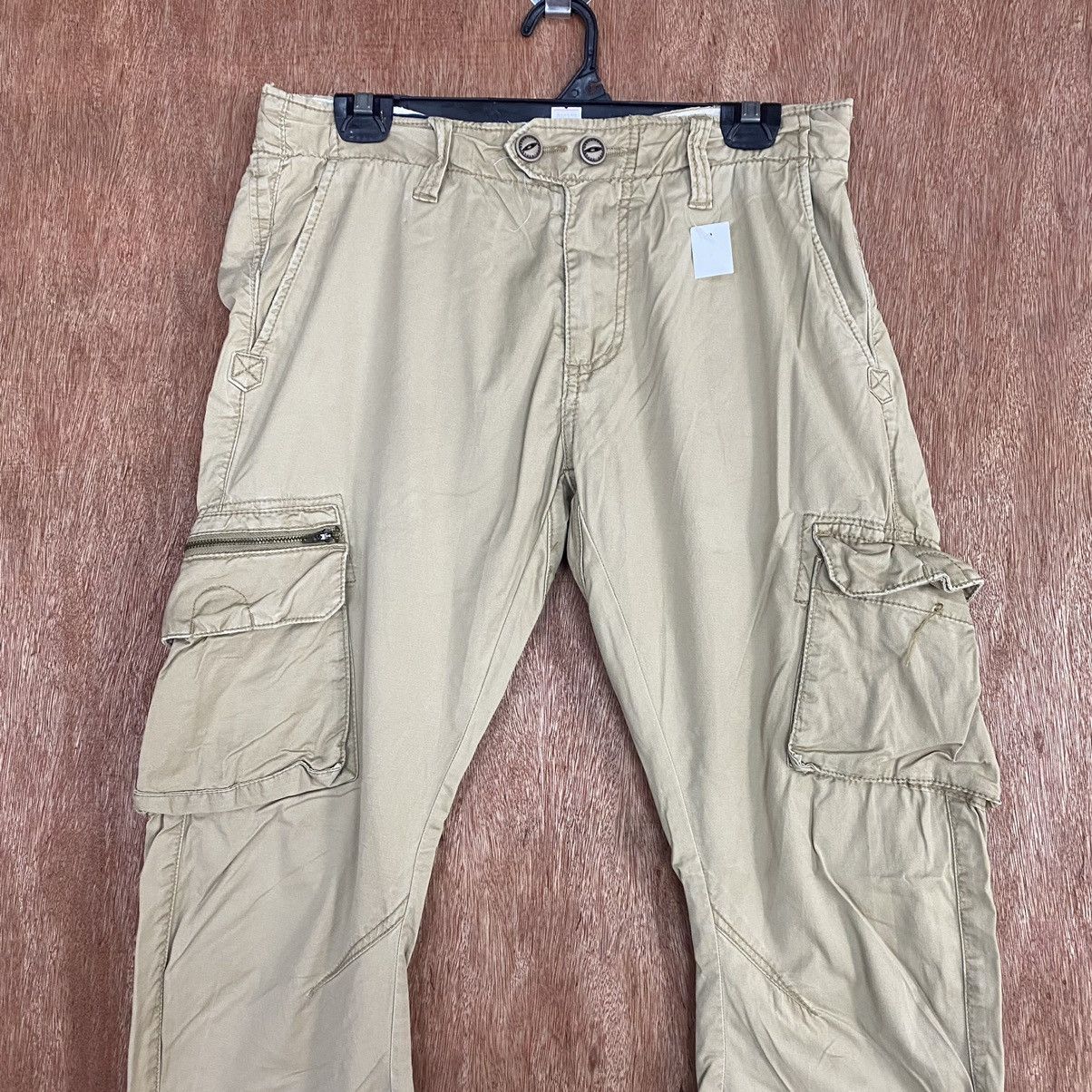 Japanese Brand DLL X'tyle Light twist Brown Multipocket CArgo Pants #1920 Size US 30 / EU 46 - 2 Thumbnail
