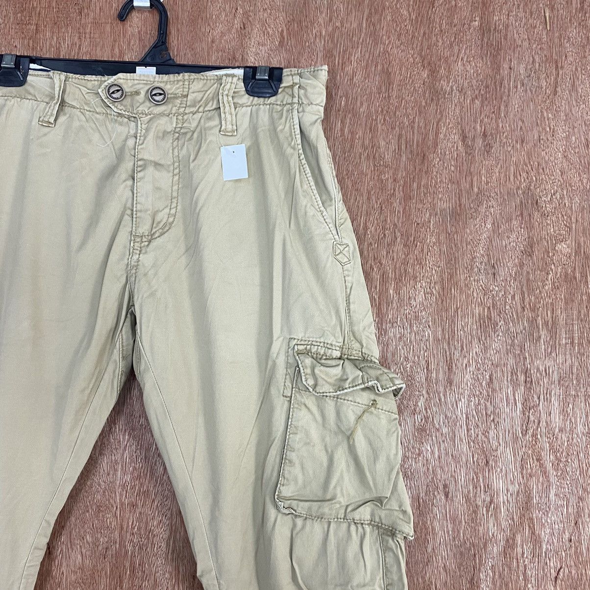 Japanese Brand DLL X'tyle Light twist Brown Multipocket CArgo Pants #1920 Size US 30 / EU 46 - 4 Thumbnail
