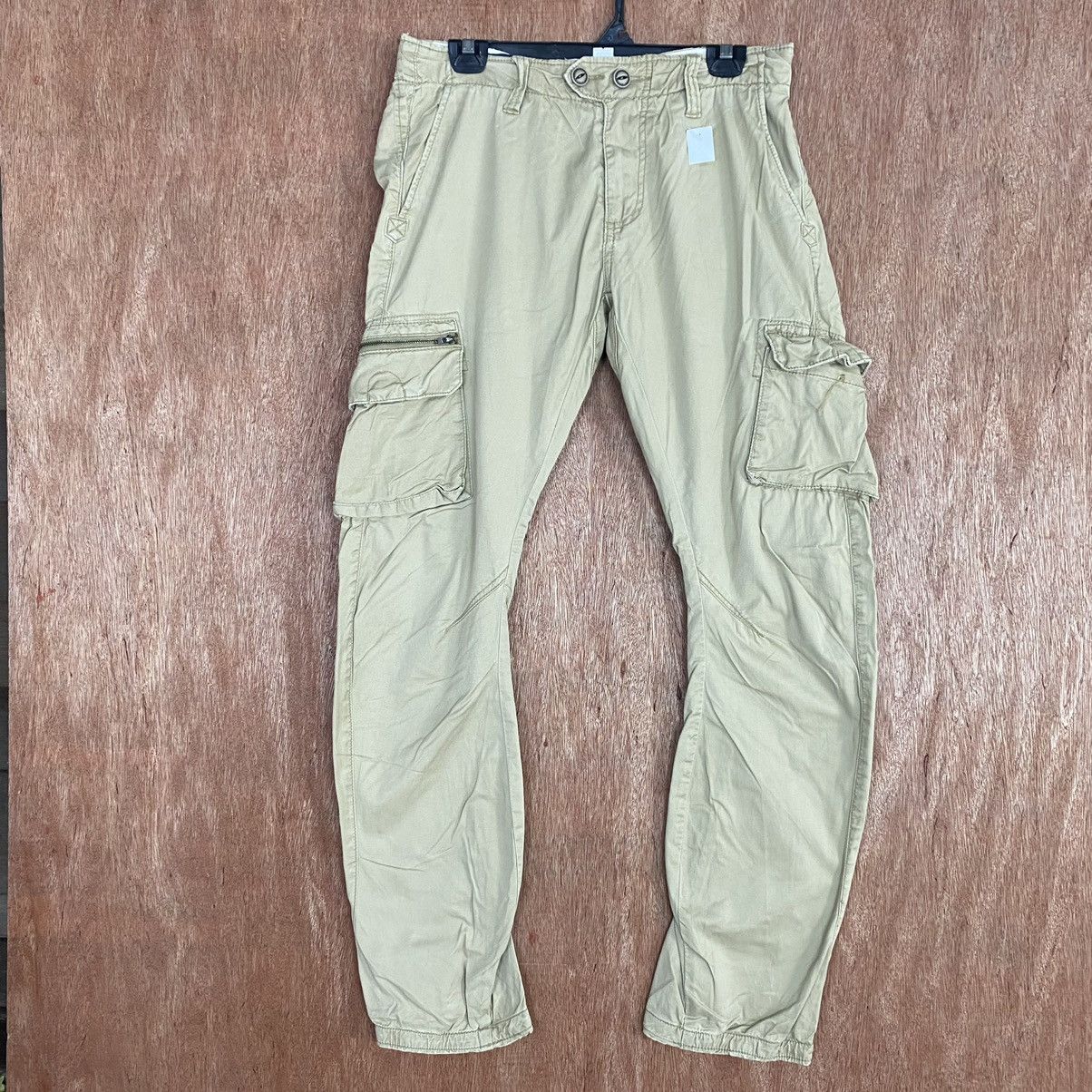 Japanese Brand DLL X'tyle Light twist Brown Multipocket CArgo Pants #1920 Size US 30 / EU 46 - 1 Thumbnail