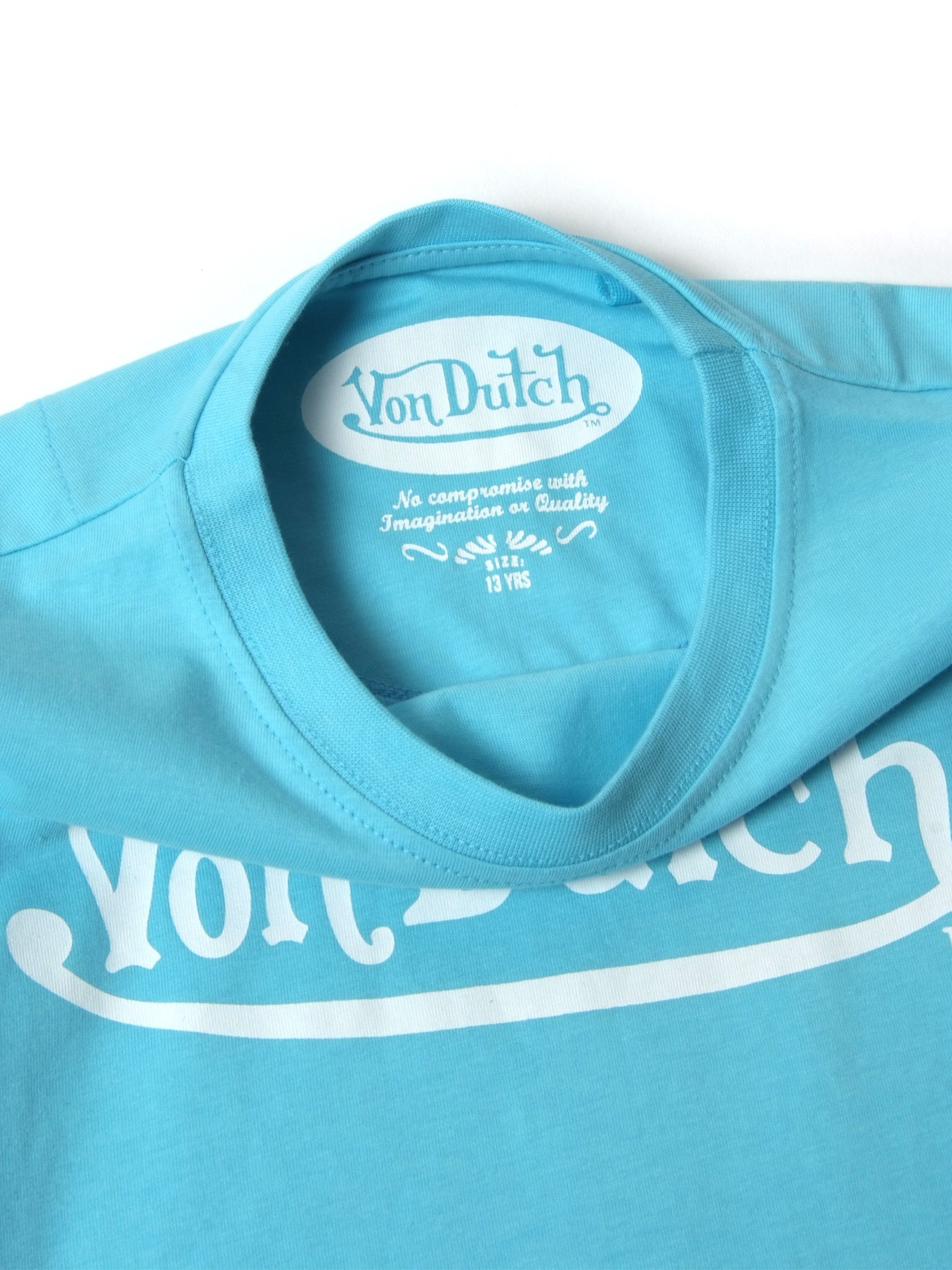 Vintage Vintage Von Dutch Big Logo Tiny T-shirt (XS) Size XS / US 0-2 / IT 36-38 - 2 Thumbnail