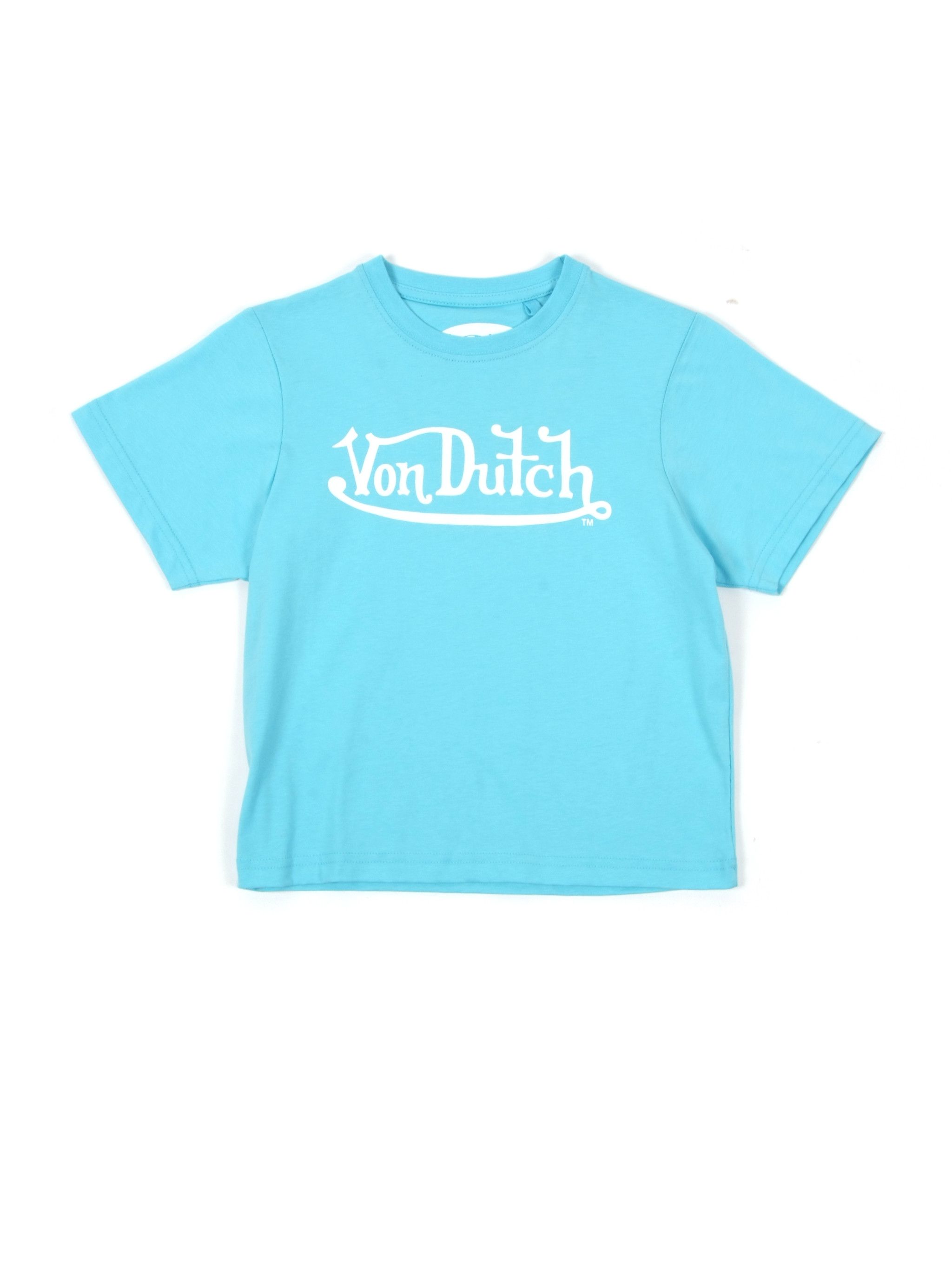 Vintage Vintage Von Dutch Big Logo Tiny T-shirt (XS) Size XS / US 0-2 / IT 36-38 - 1 Thumbnail