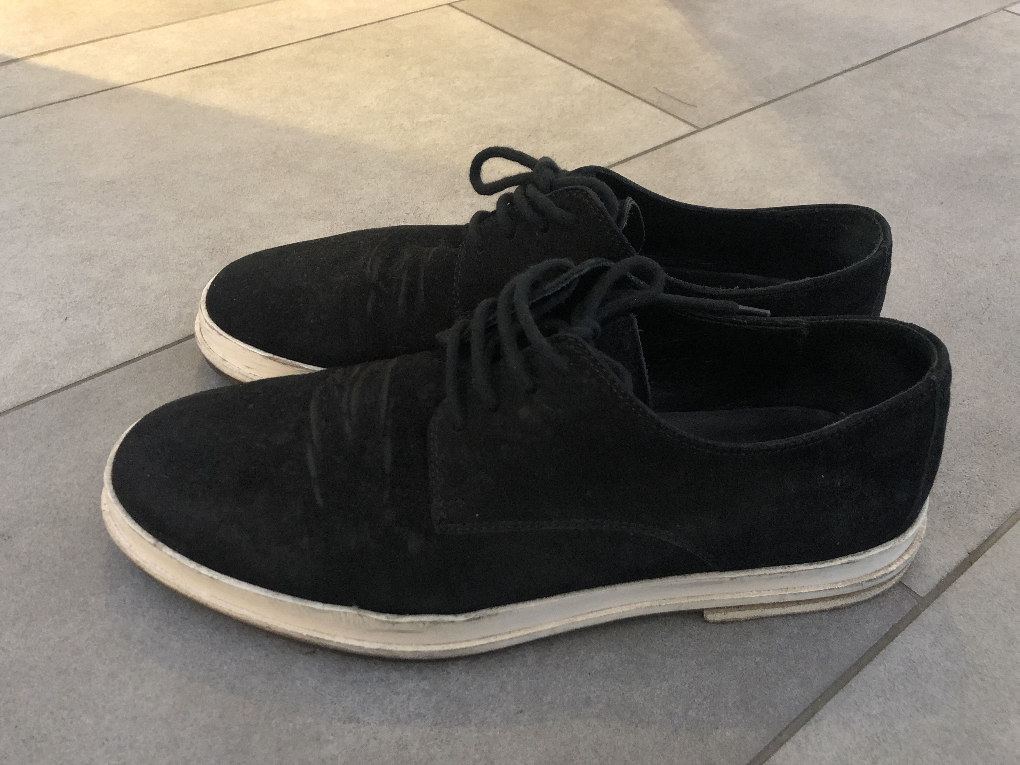 image of Ann Demeulemeester Suede Shoes in Black, Men's (Size 9)