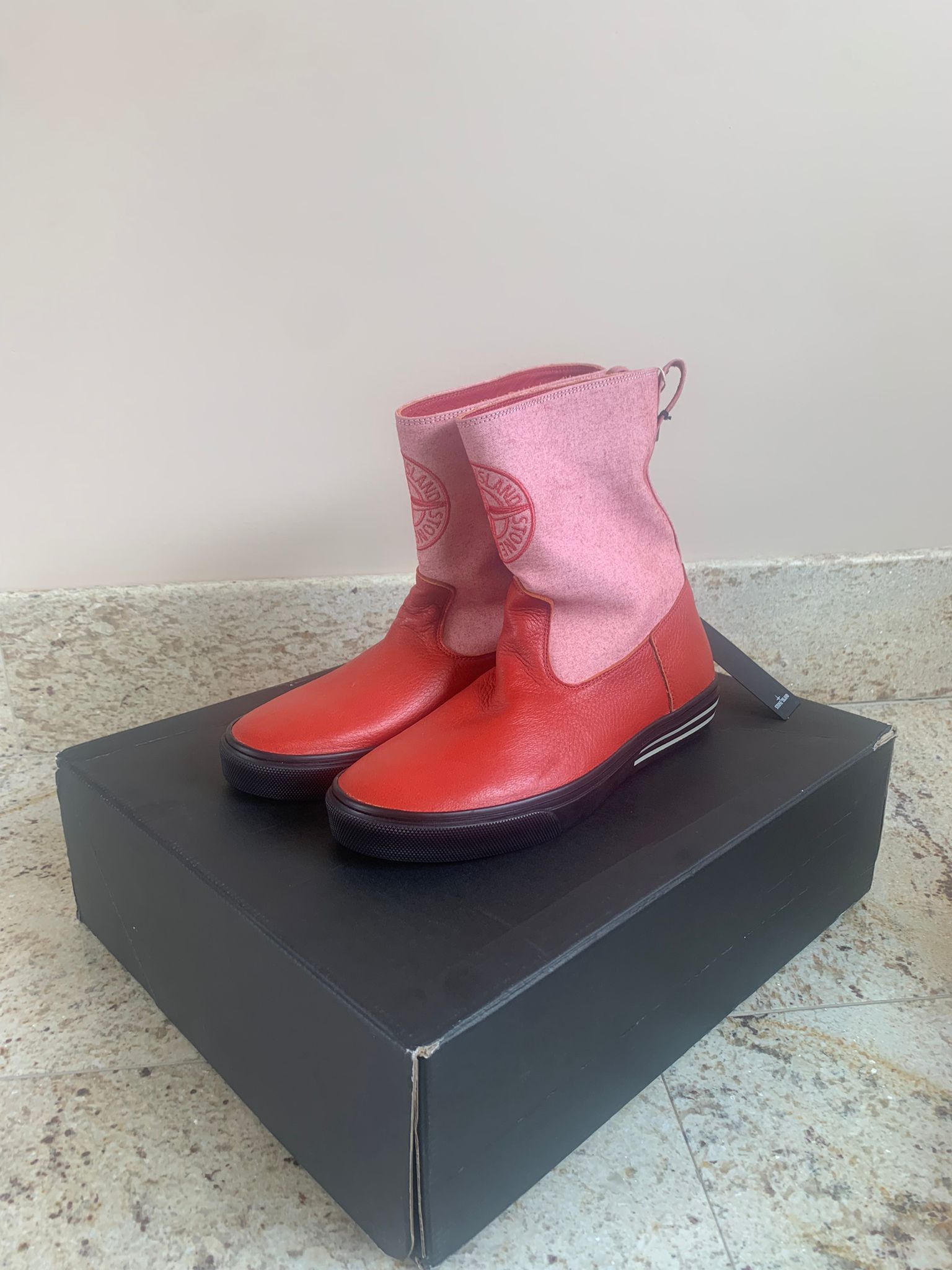 Stone Island Mid Top Boots in Red Size US 8 / EU 41 - 2 Thumbnail
