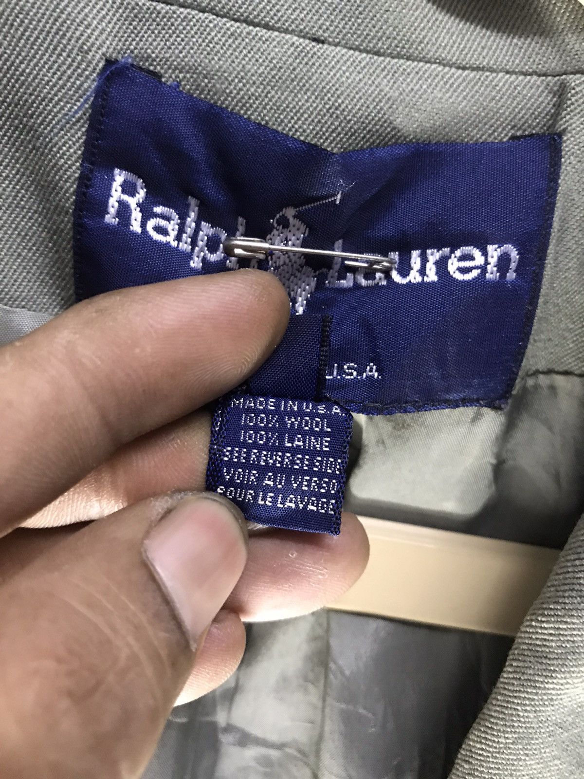 Polo Ralph Lauren × Vintage Wool blazer polo Ralph Lauren made in usa Size 34R - 4 Thumbnail